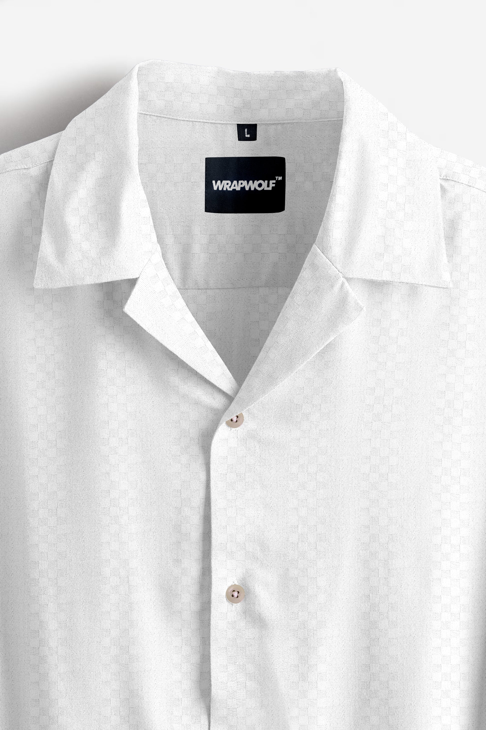Ivory Snow White Textured Cotton Shirt