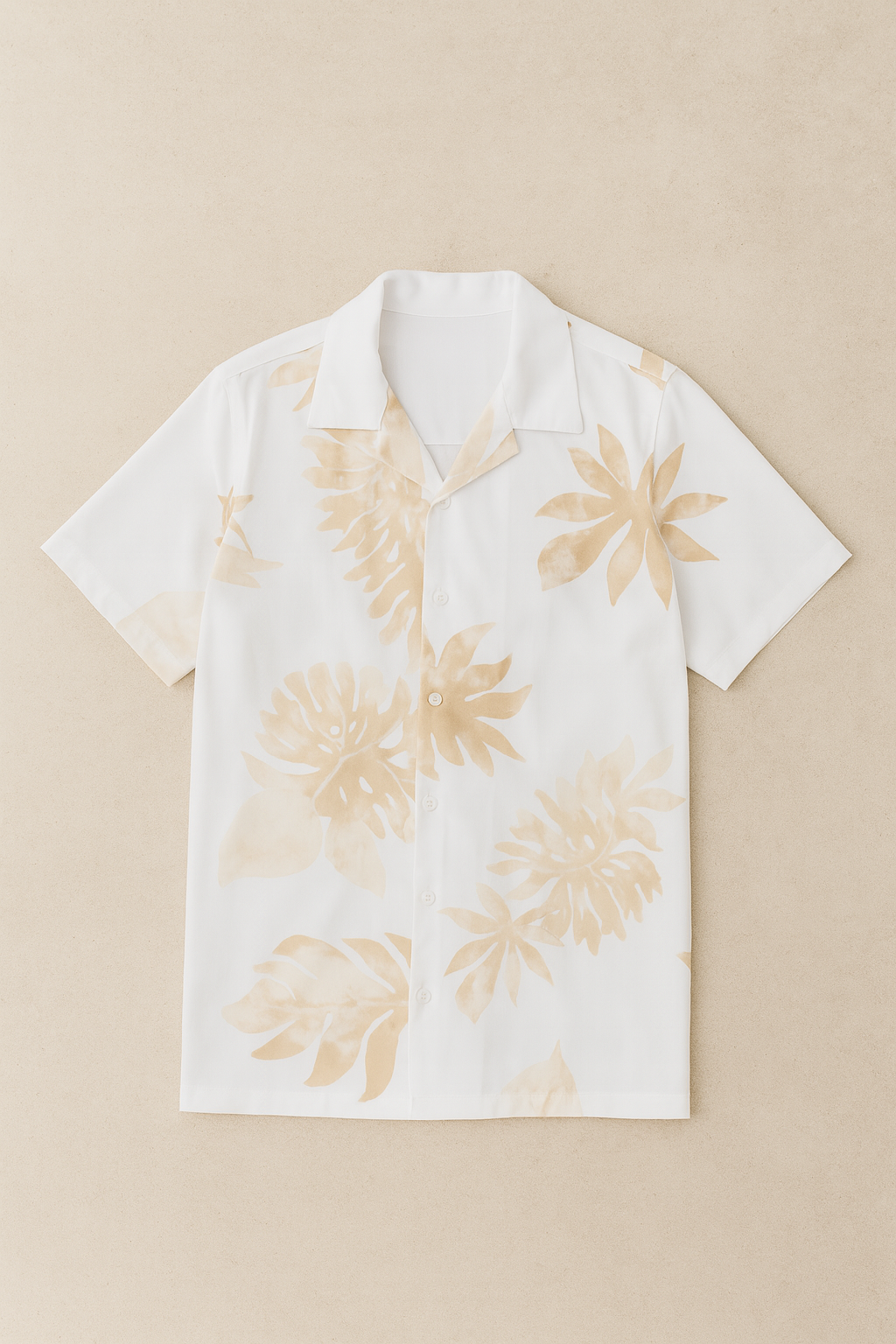 Sandstone Botanical Textured Shirt