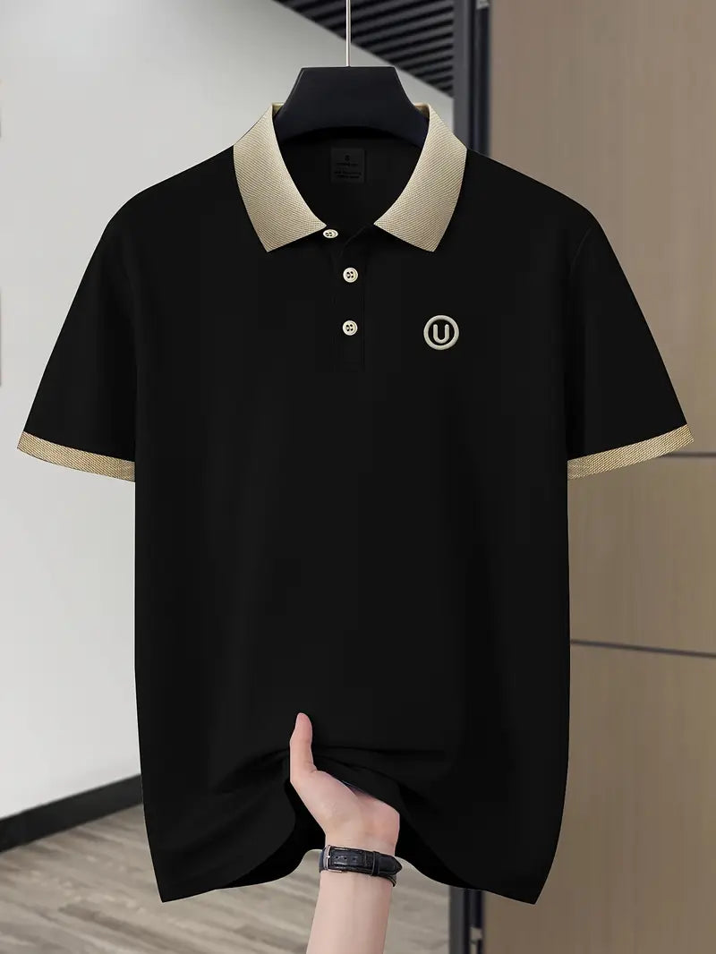 SlateEdge Polo – Obsidian Dune Edition