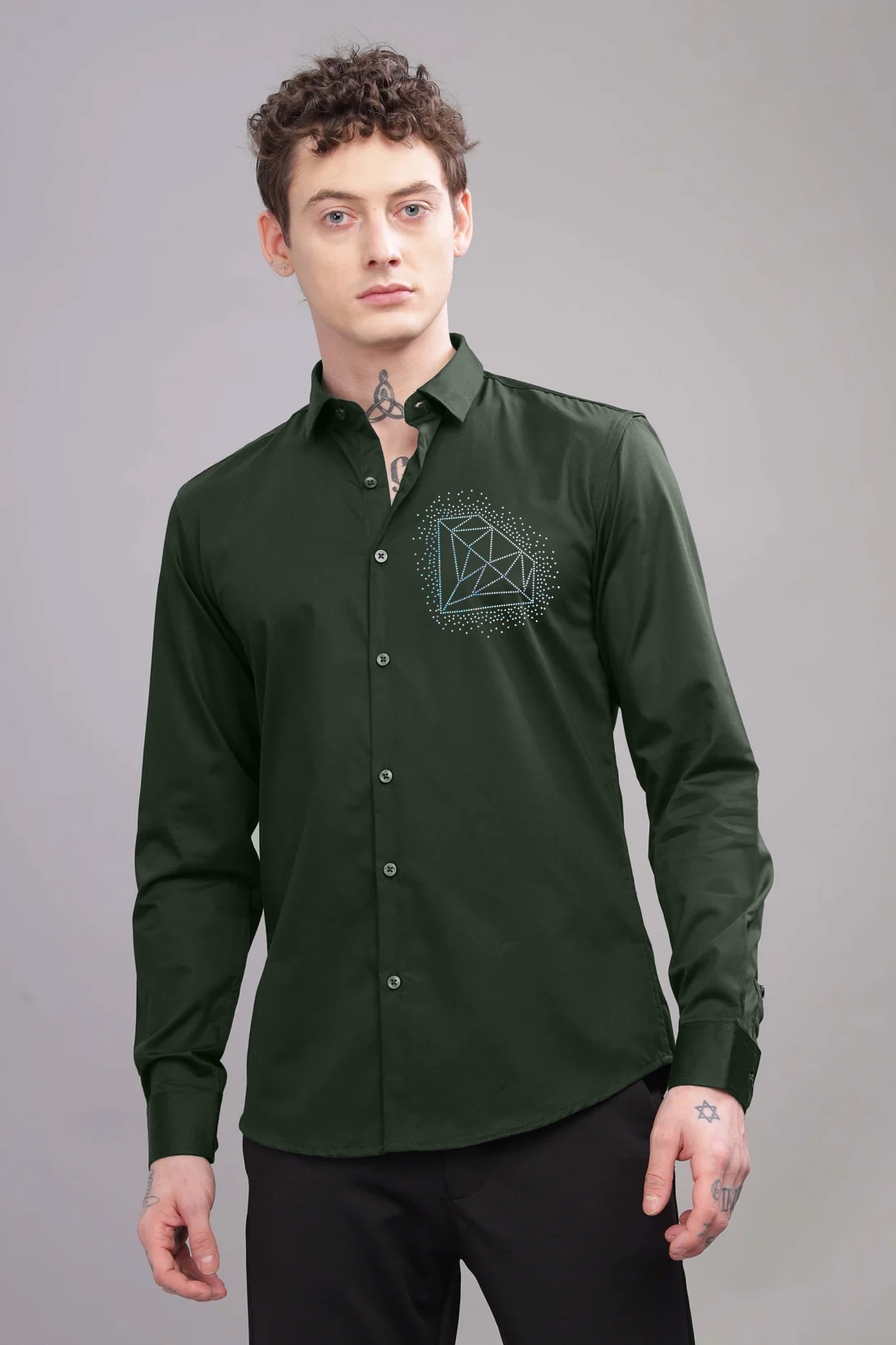 Prism Diamond Party Formal Shirt