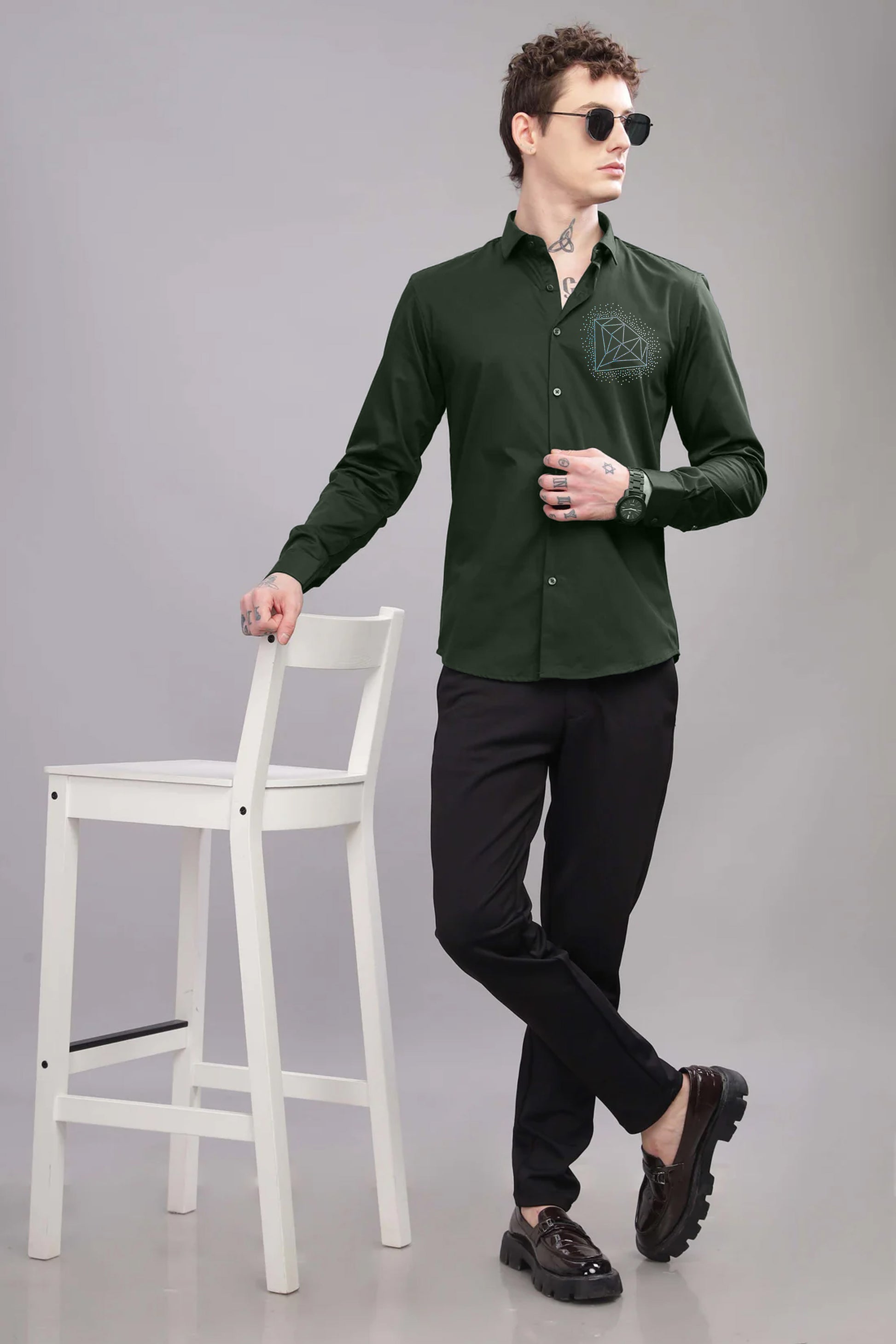 Prism Diamond Party Formal Shirt