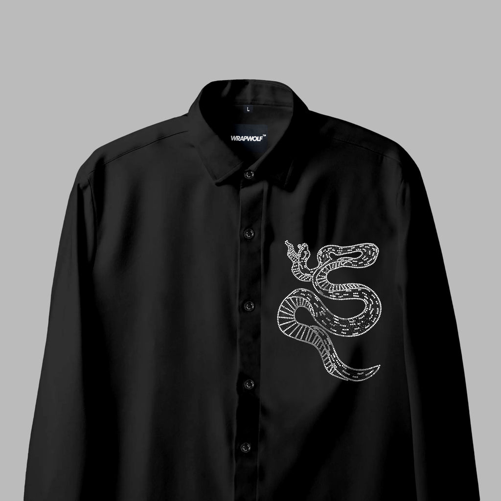 Black Venom Party Formal Shirt