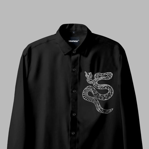 Black Venom Party Formal Shirt