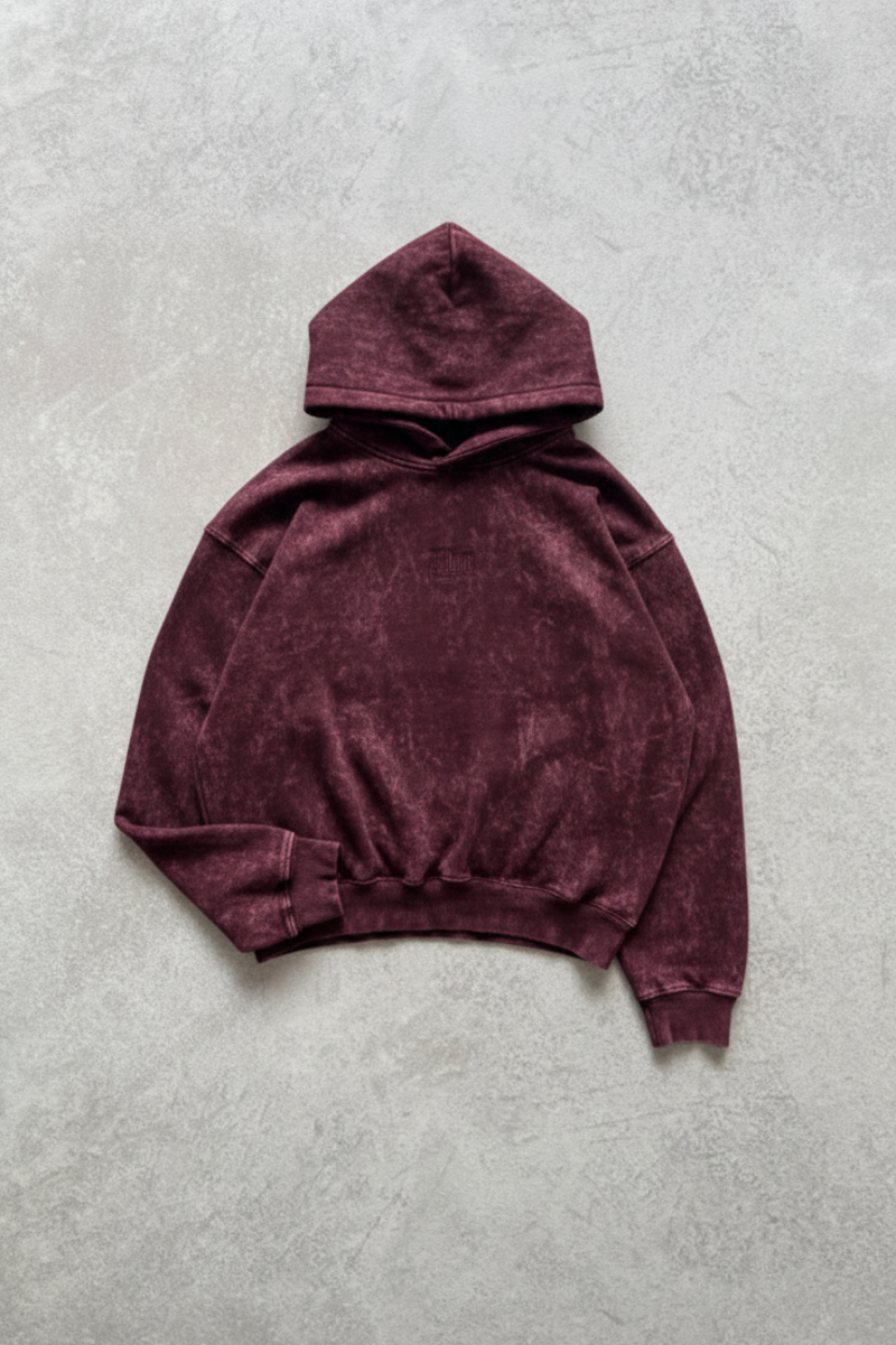 Heritage Red Acid Hoodie