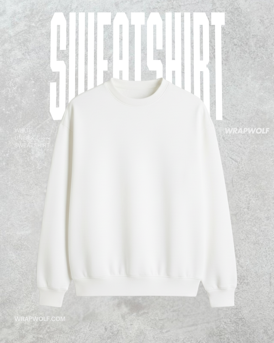 White Unisex Sweatshirt