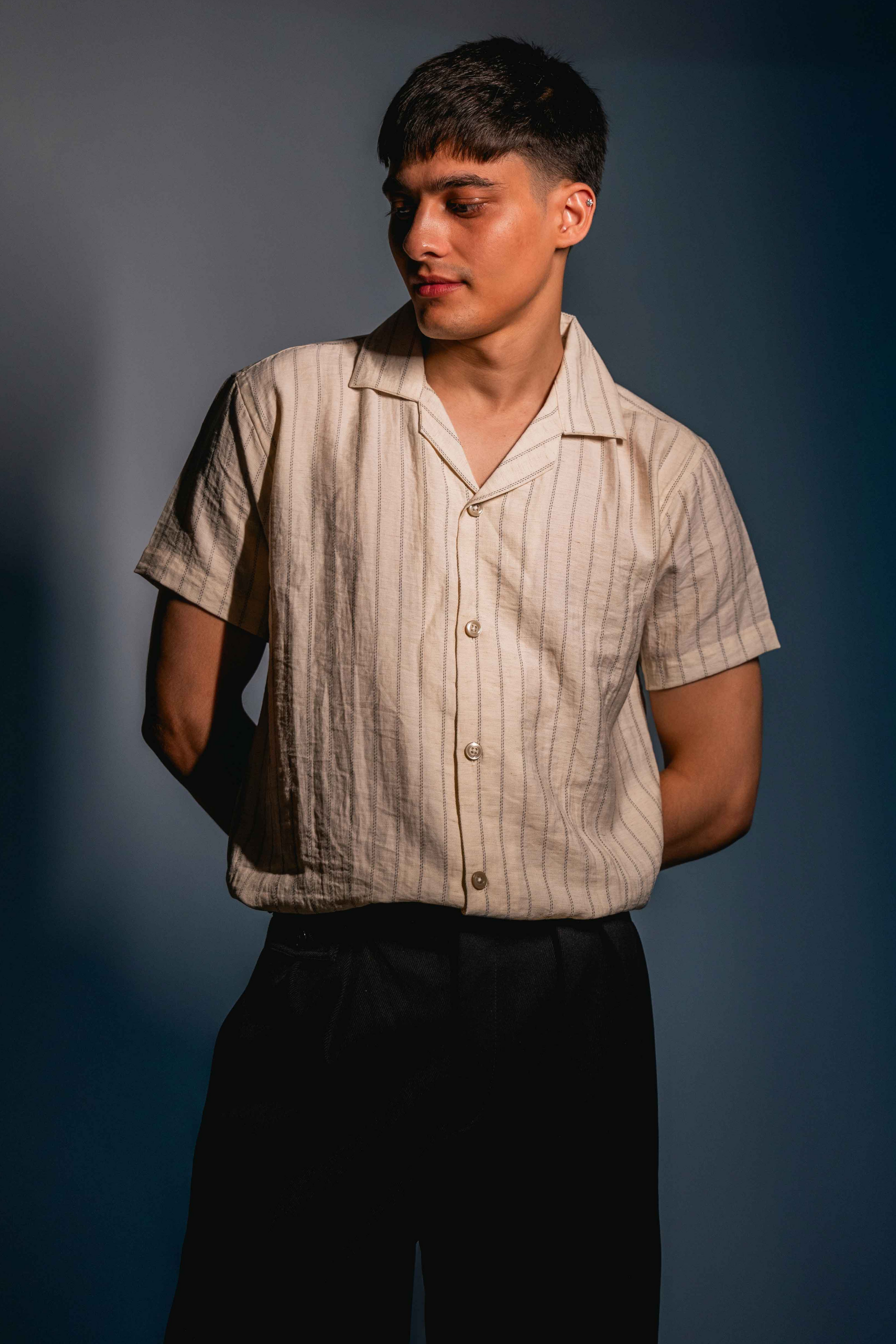 Silk Cream Premium Cotton Blend Shirt