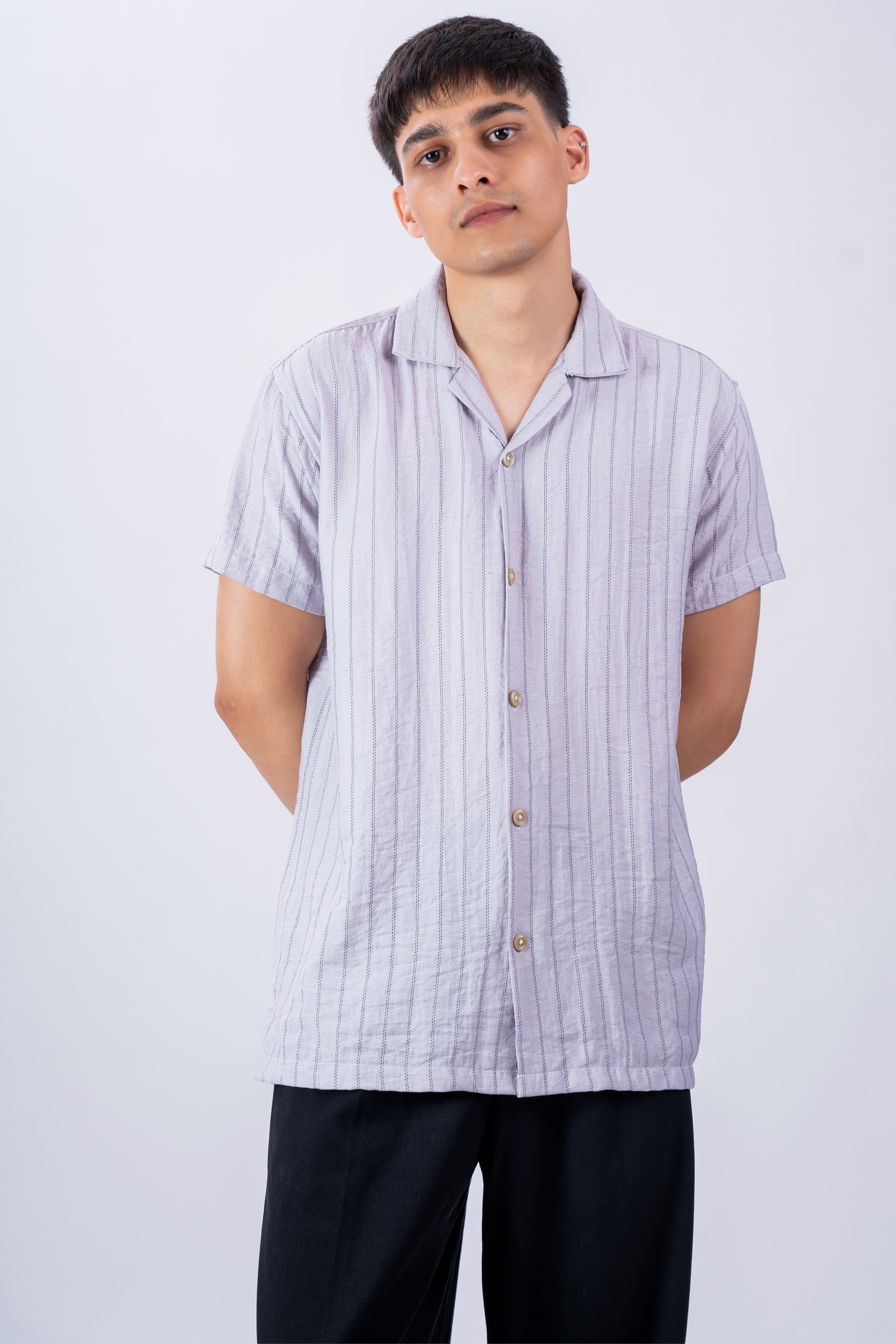 Velvet Bloom Premium Cotton Blend Shirt