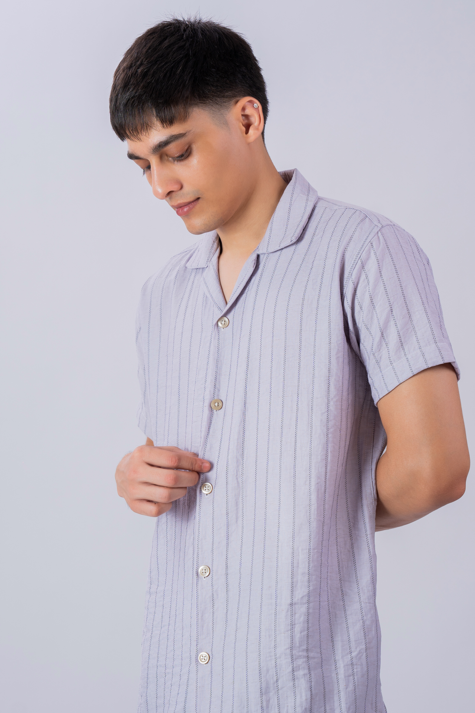 Velvet Bloom Premium Cotton Blend Shirt