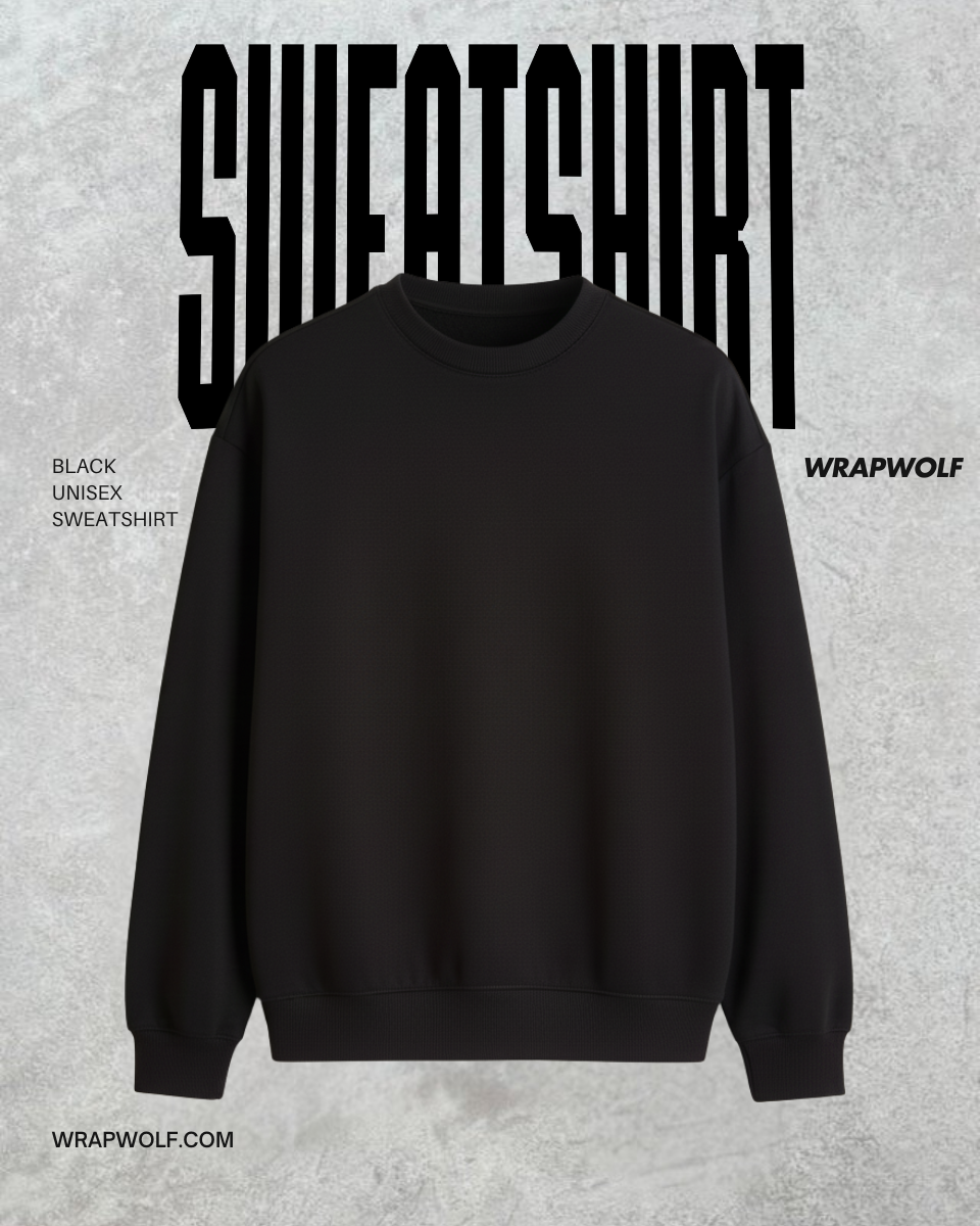 Black Unisex Sweatshirt