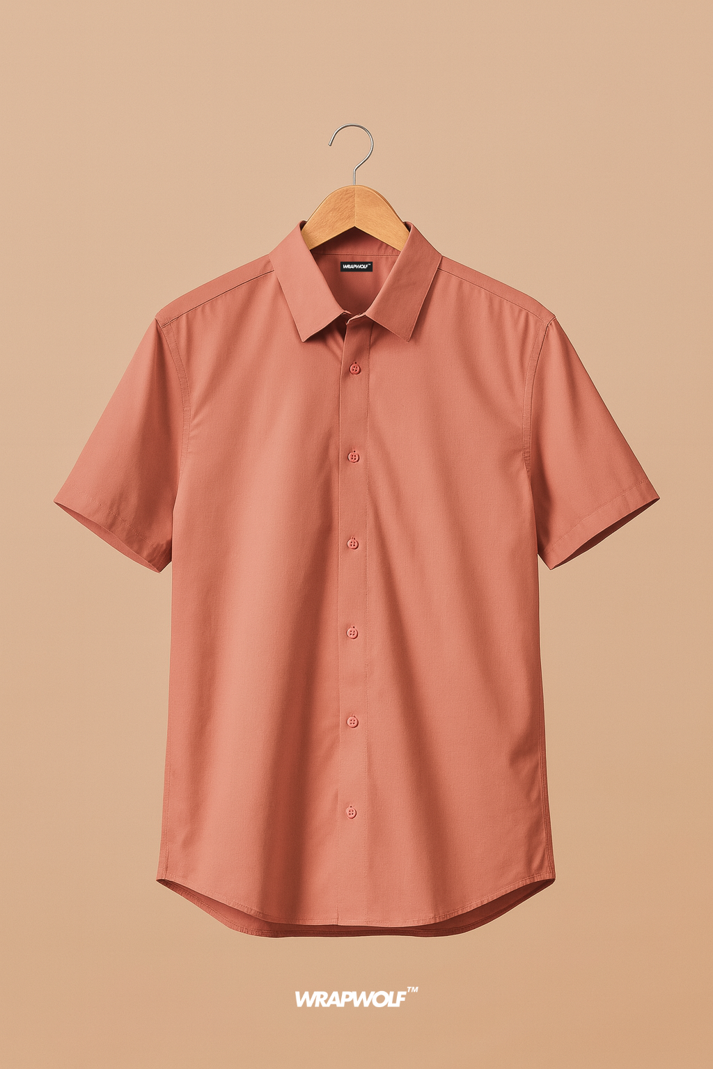 Soft Coral Viscose cotton Shirt
