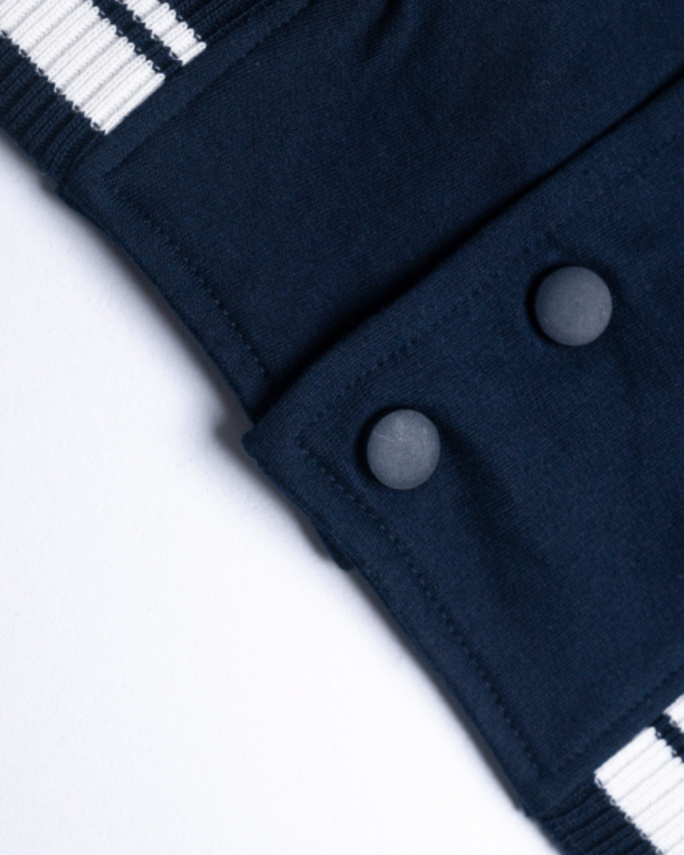 Navy Blue Varsity Jacket
