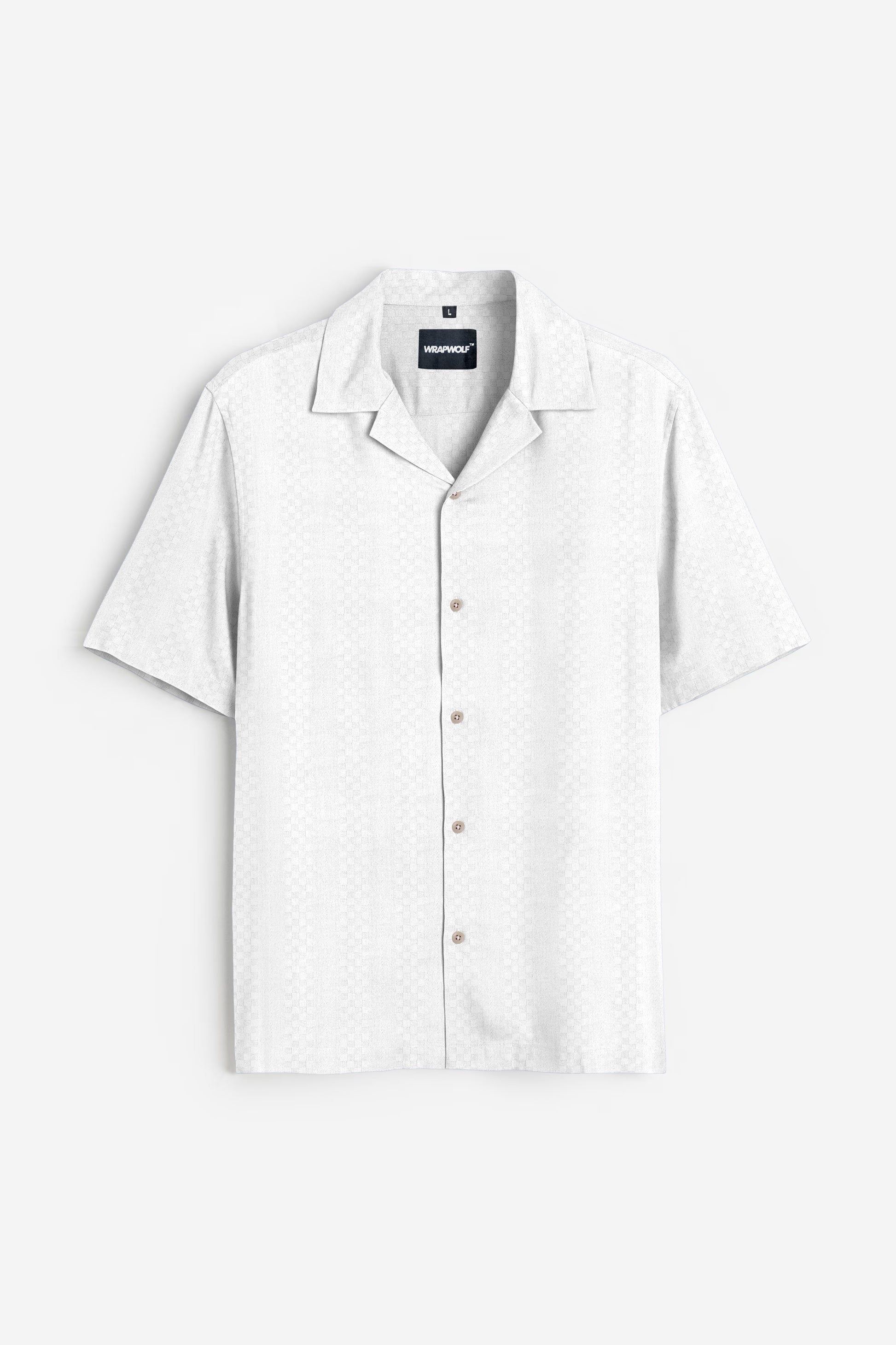 Ivory Snow White Textured Cotton Shirt
