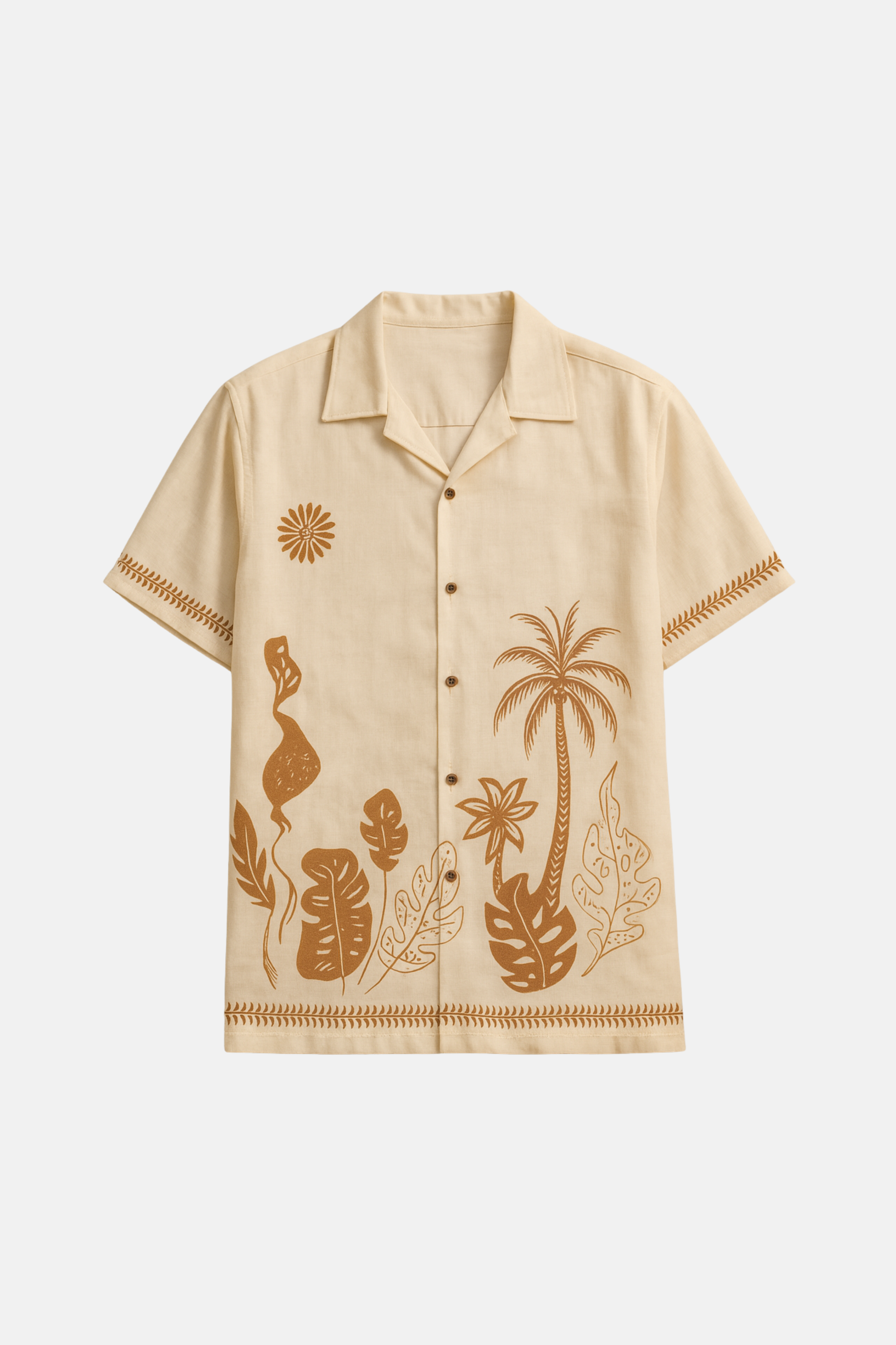 Beige Tropical Shirt