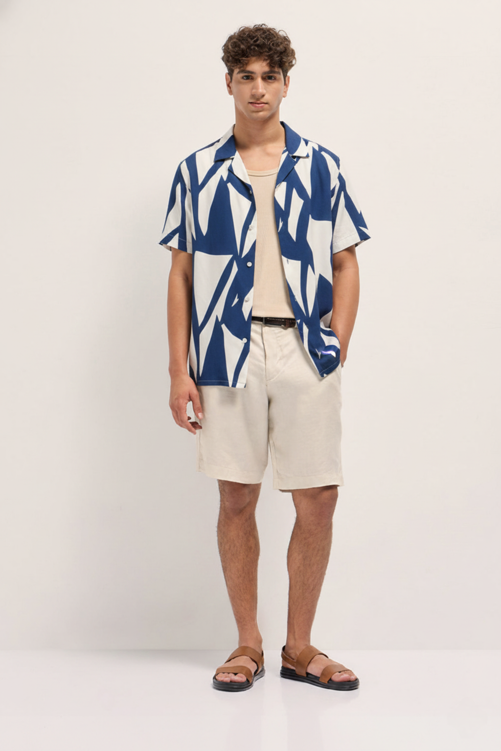 Indigo Brushstroke Shirt