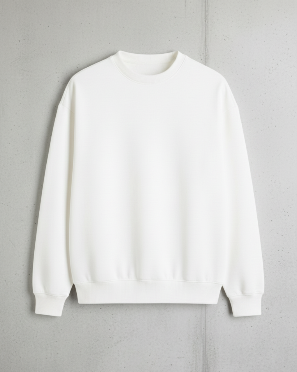 White Unisex Sweatshirt