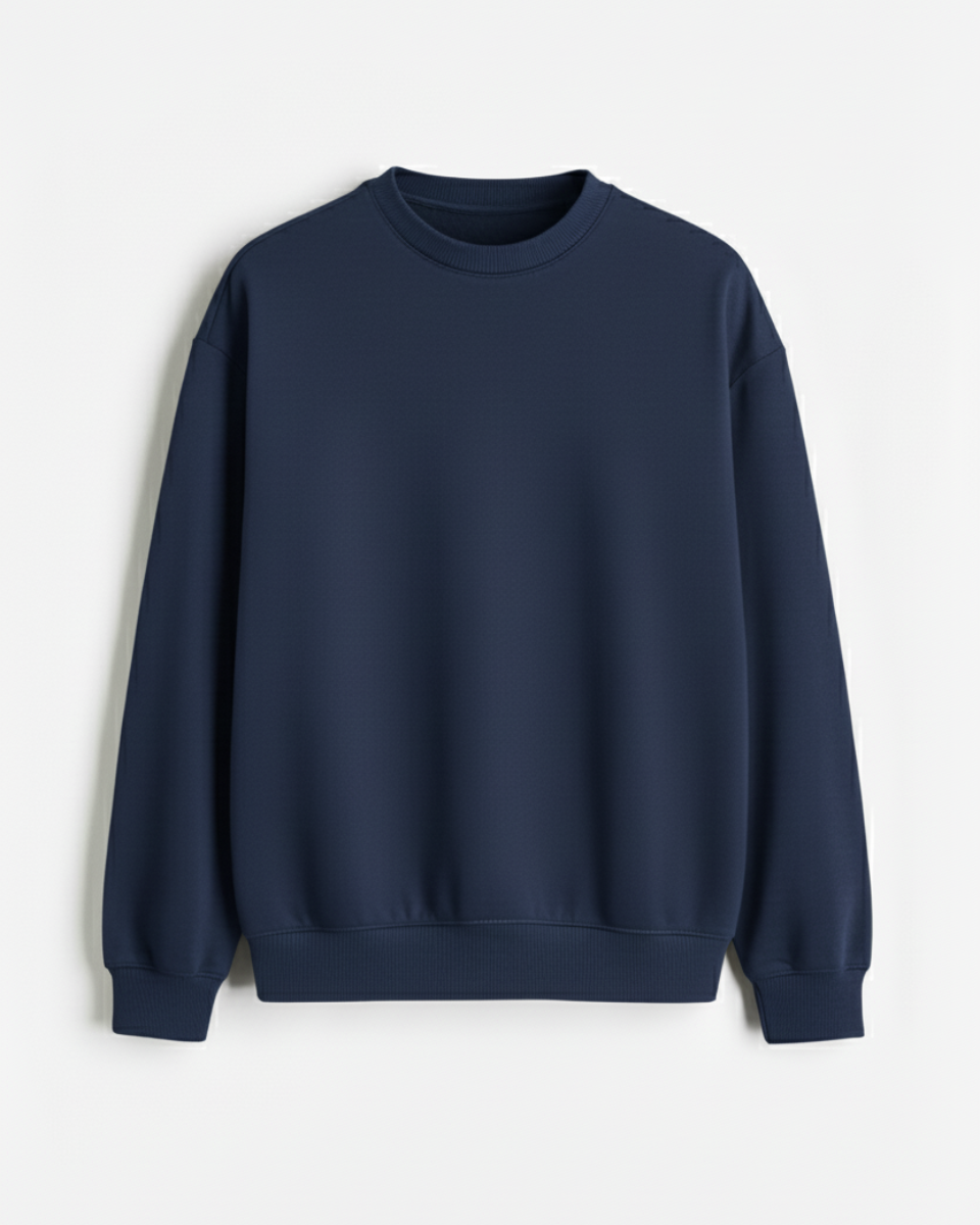 Navy Blue Unisex Sweatshirt