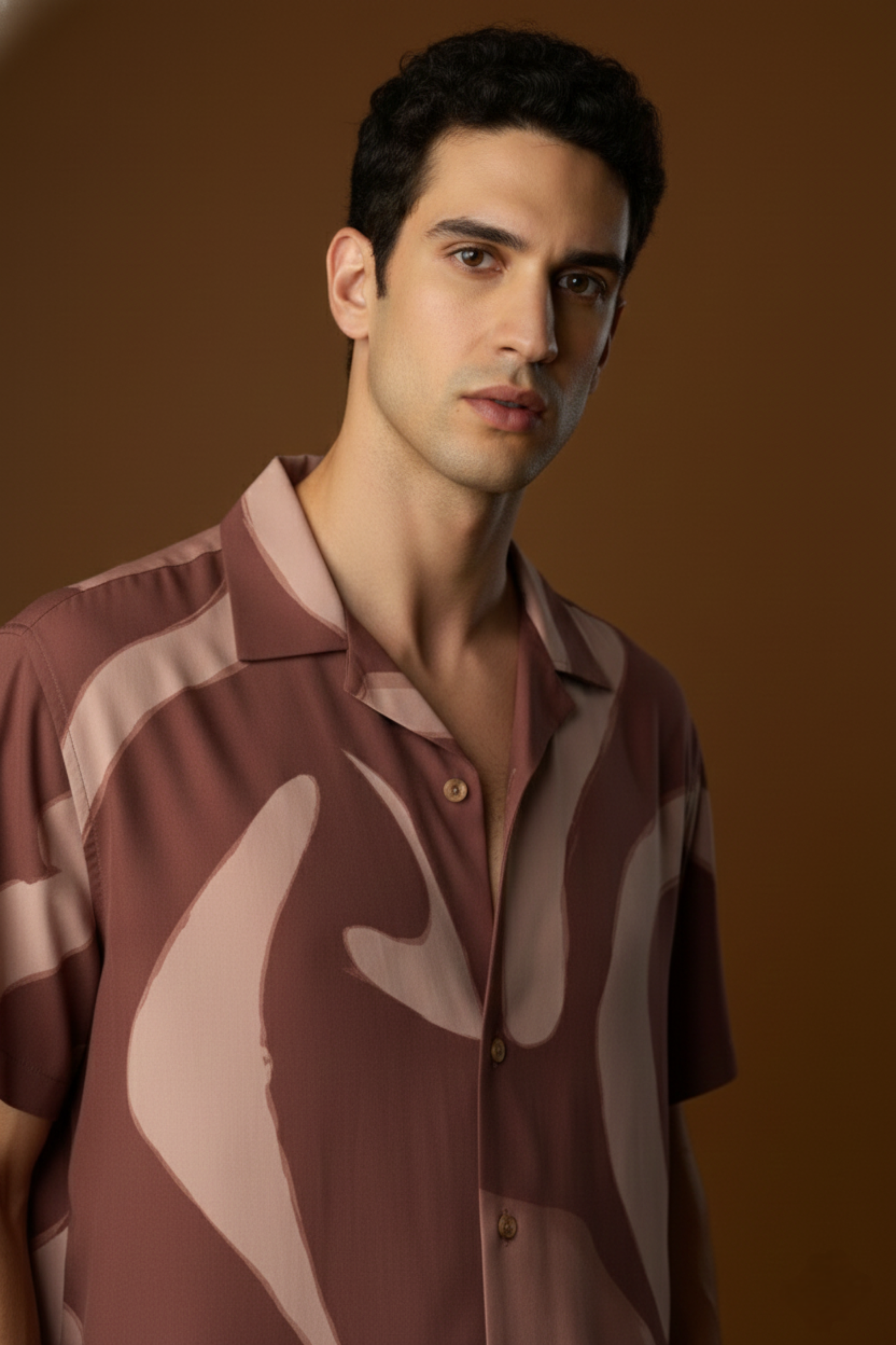 Brown Swirl Shirt