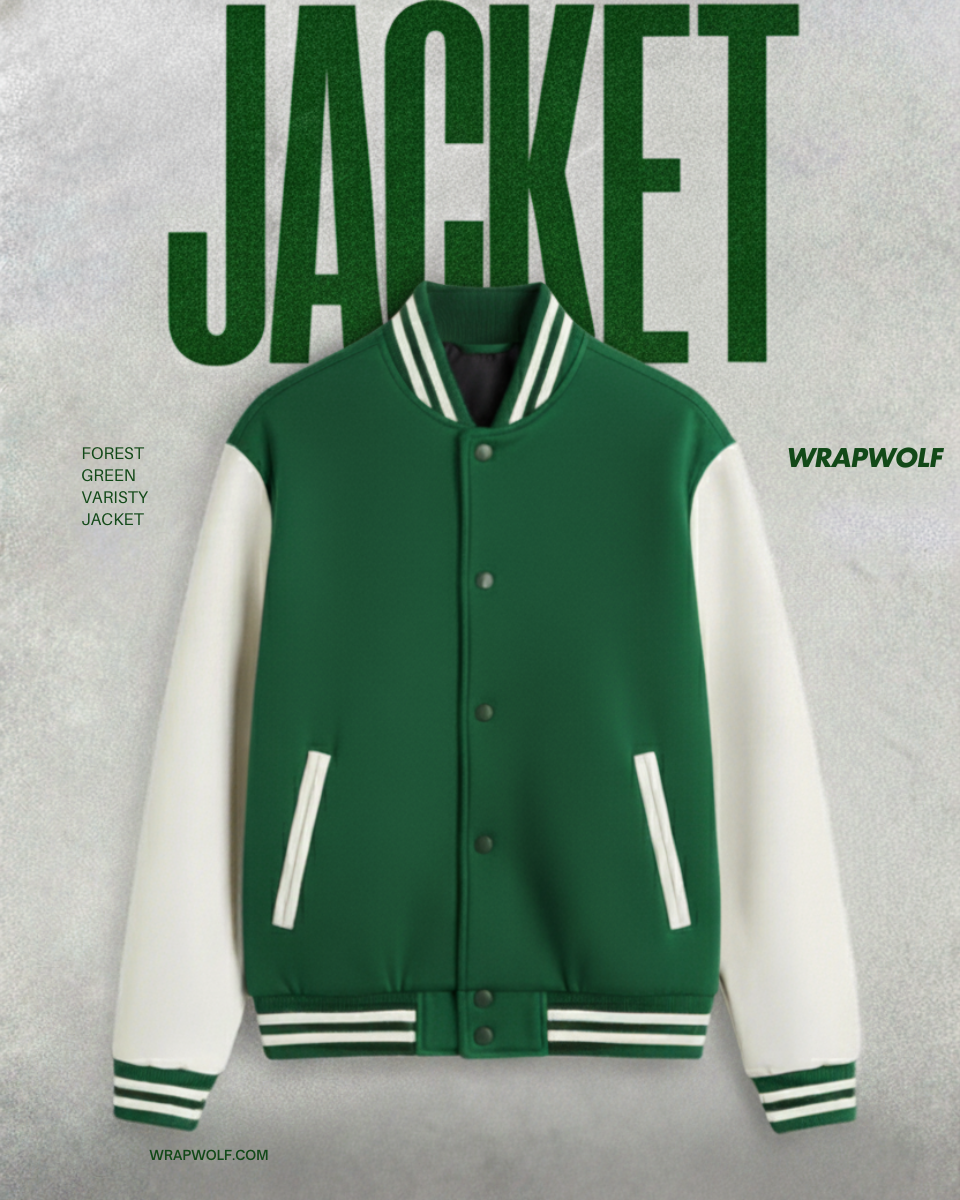 Forest Green Varsity Jacket
