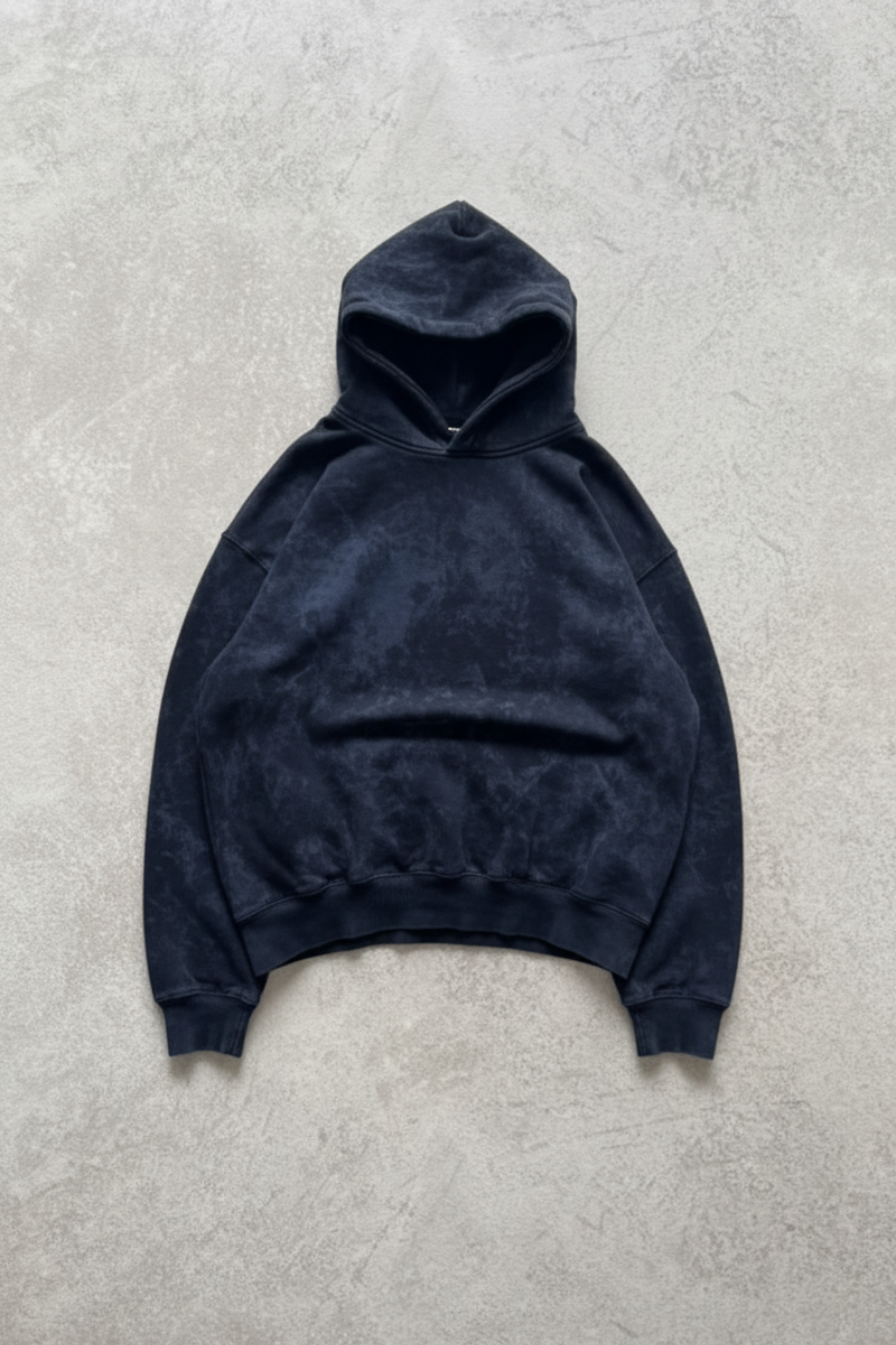 Vintage Indigo Acid Hoodie