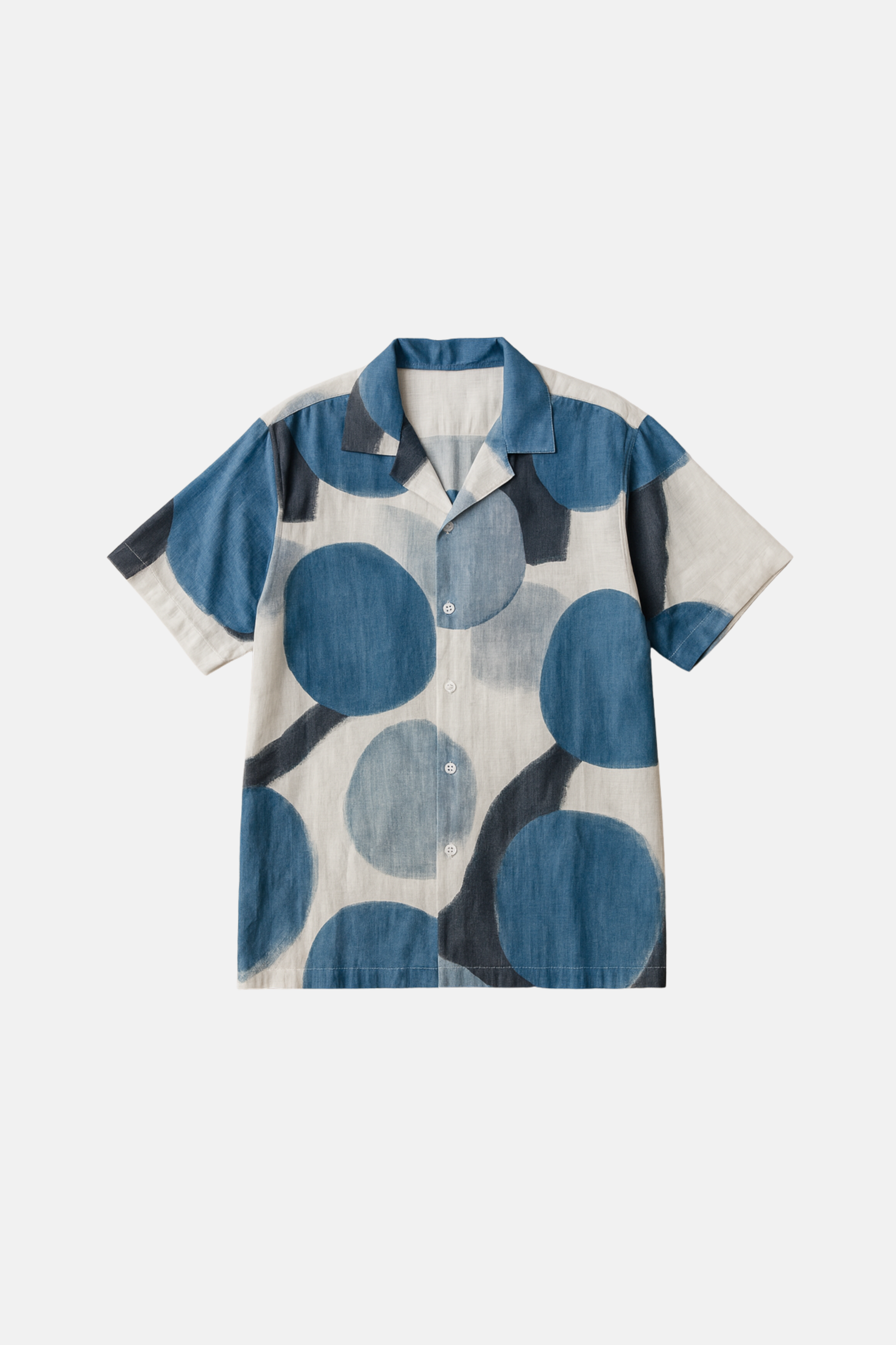 Blue Geo Abstract Art Shirt