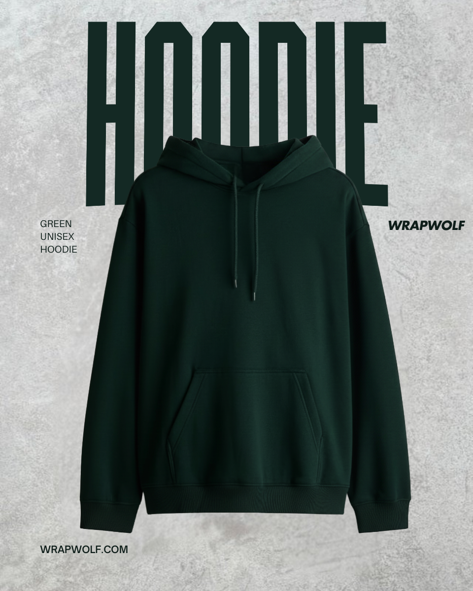 Bottle Green Unisex Hoodie