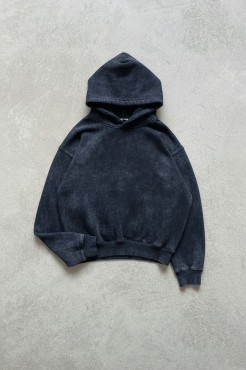 Vintage Indigo Acid Hoodie