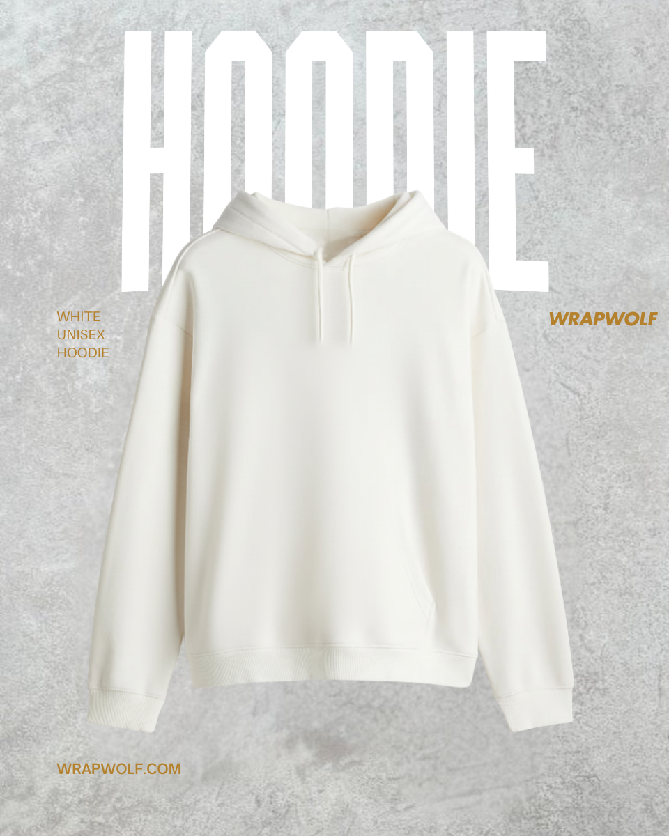 White Unisex Hoodie