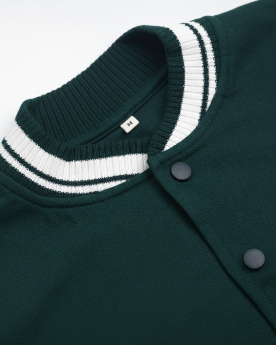 Forest Green Varsity Jacket