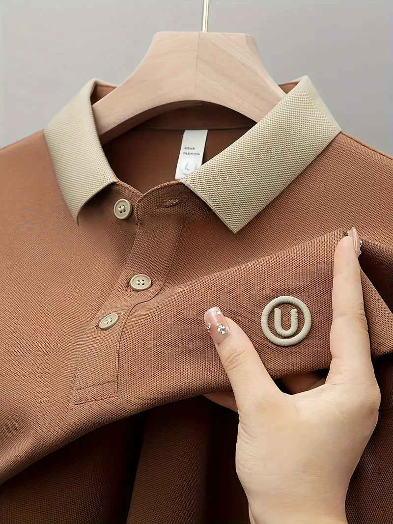 SlateEdge Polo – Burnt Clay Edition
