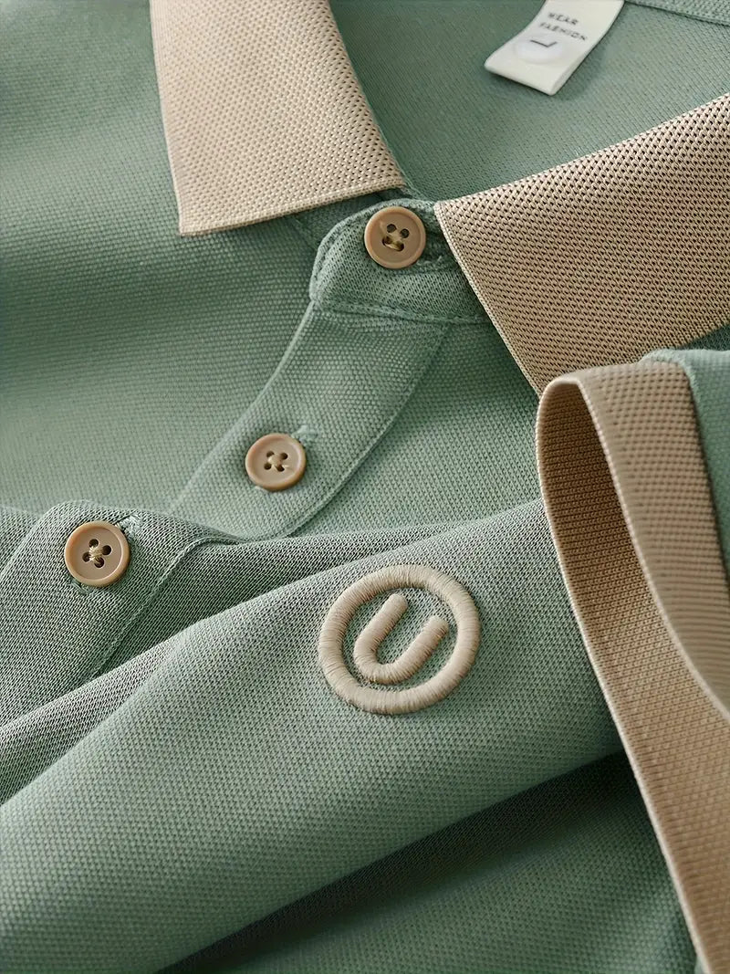 SlateEdge Polo – Mint Drift Edition
