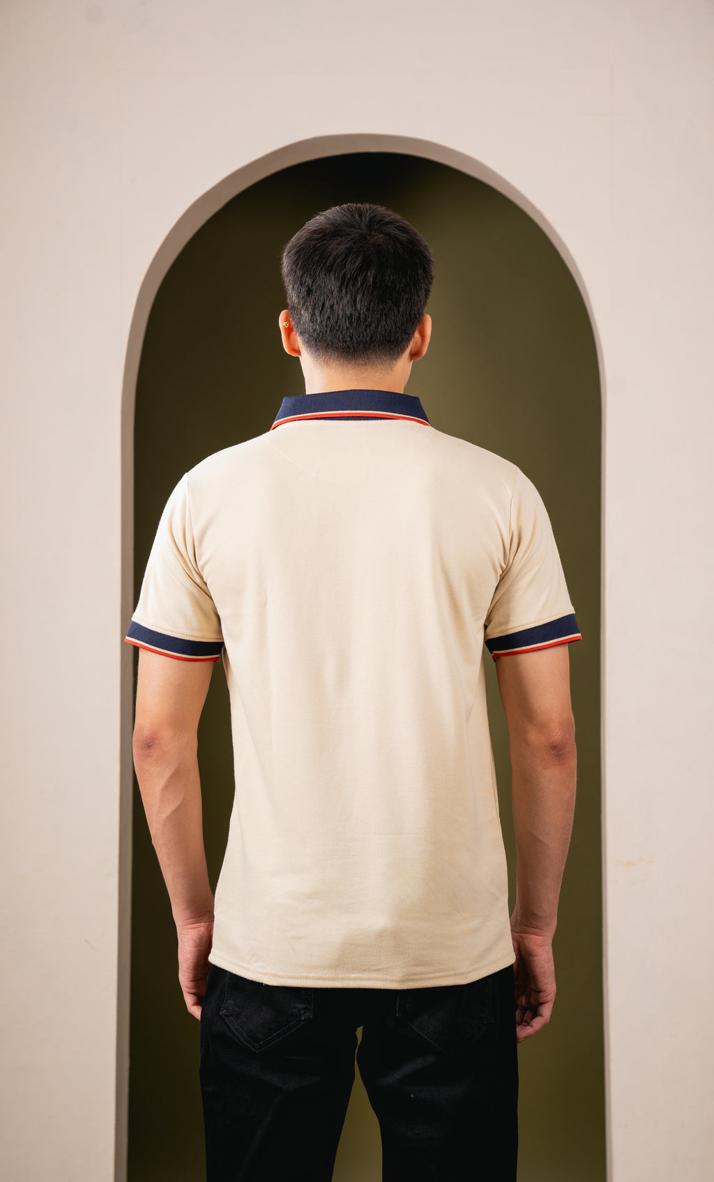 Regal Knit Polo – Luxe Almond Beige