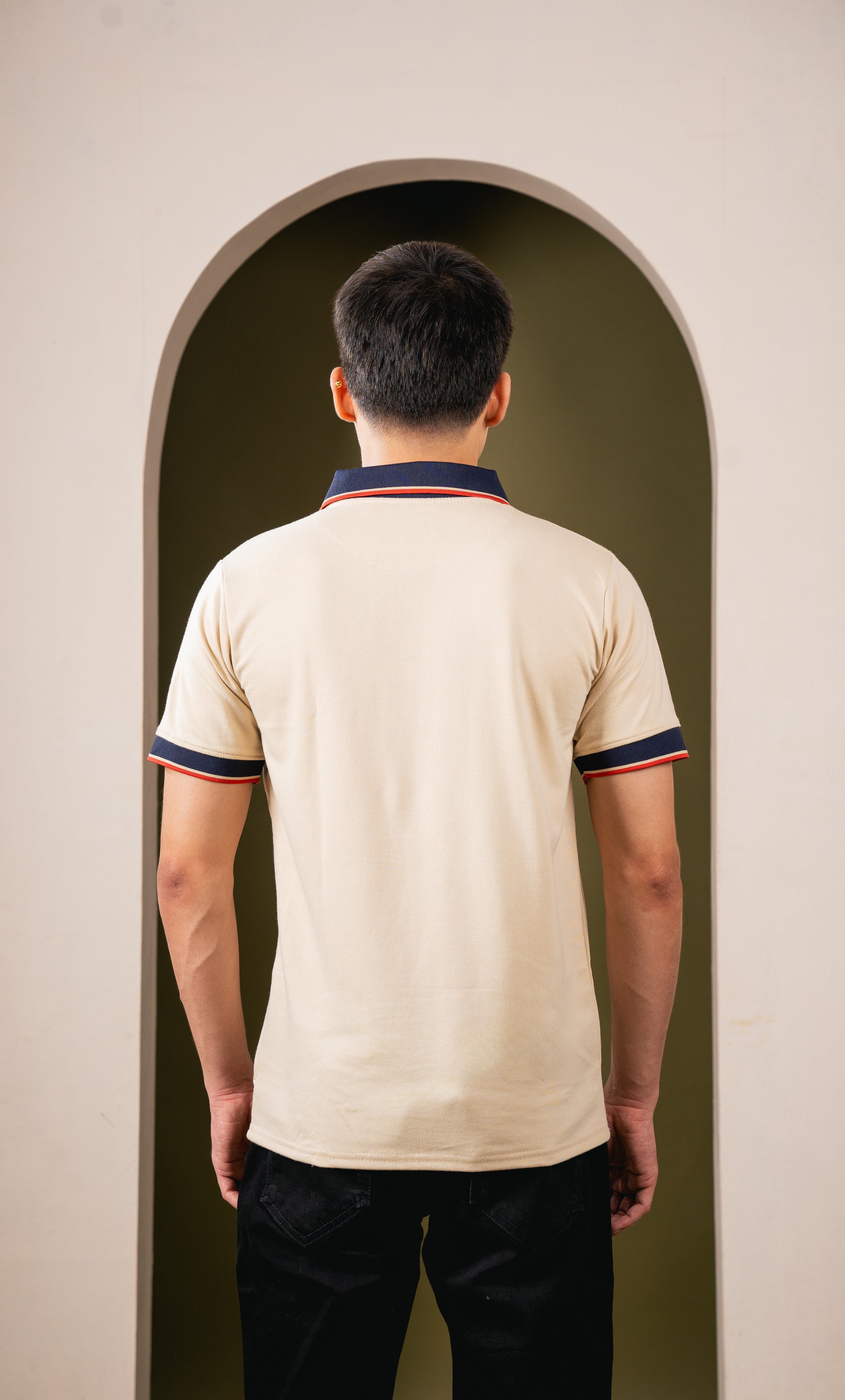 Regal Knit Polo – Luxe Almond Beige