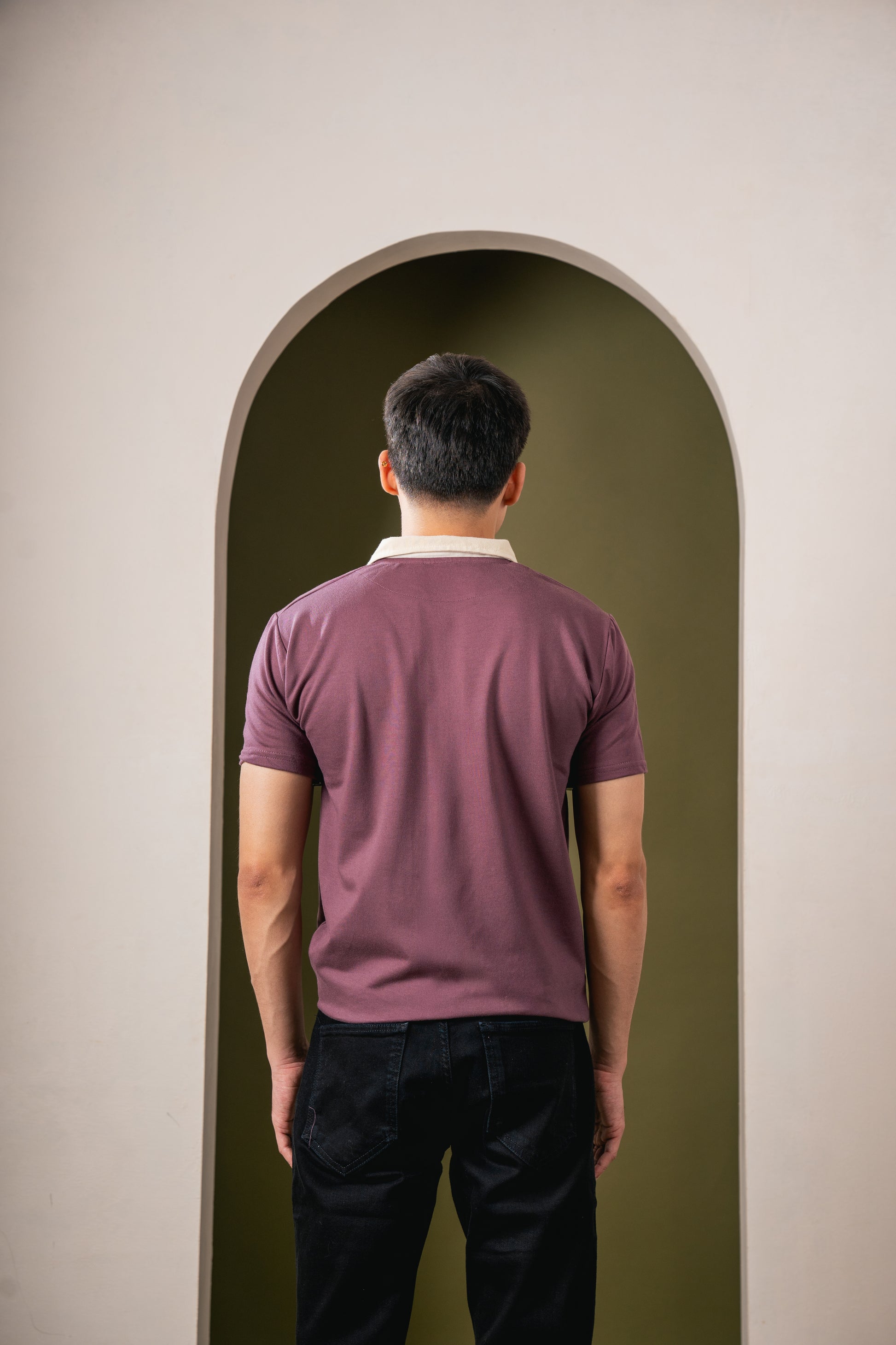 Monarch Zip Polo – Mocha Haze Brownie