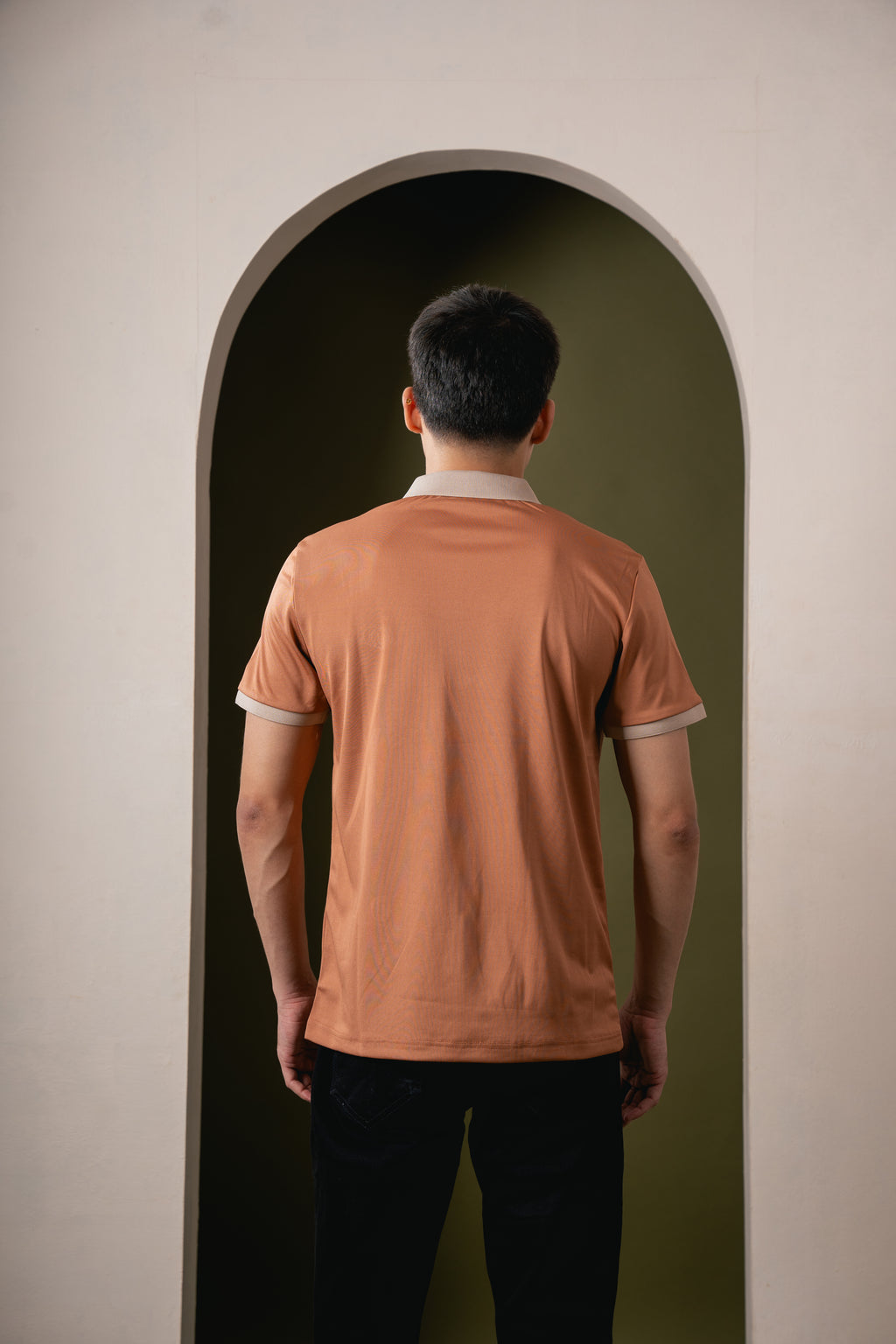 SlateEdge Polo – Burnt Clay Edition