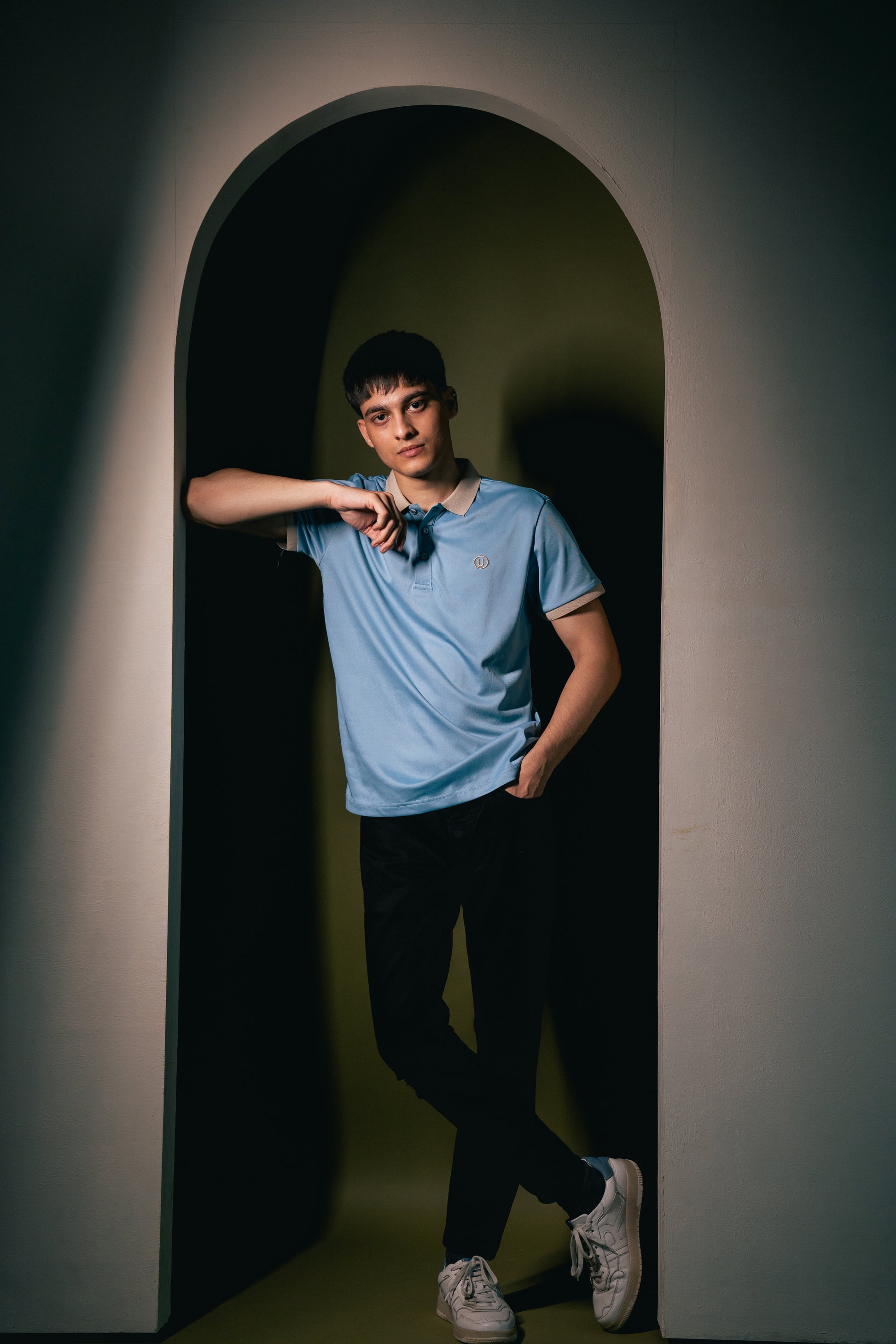 SlateEdge Polo – Frost Sky Edition