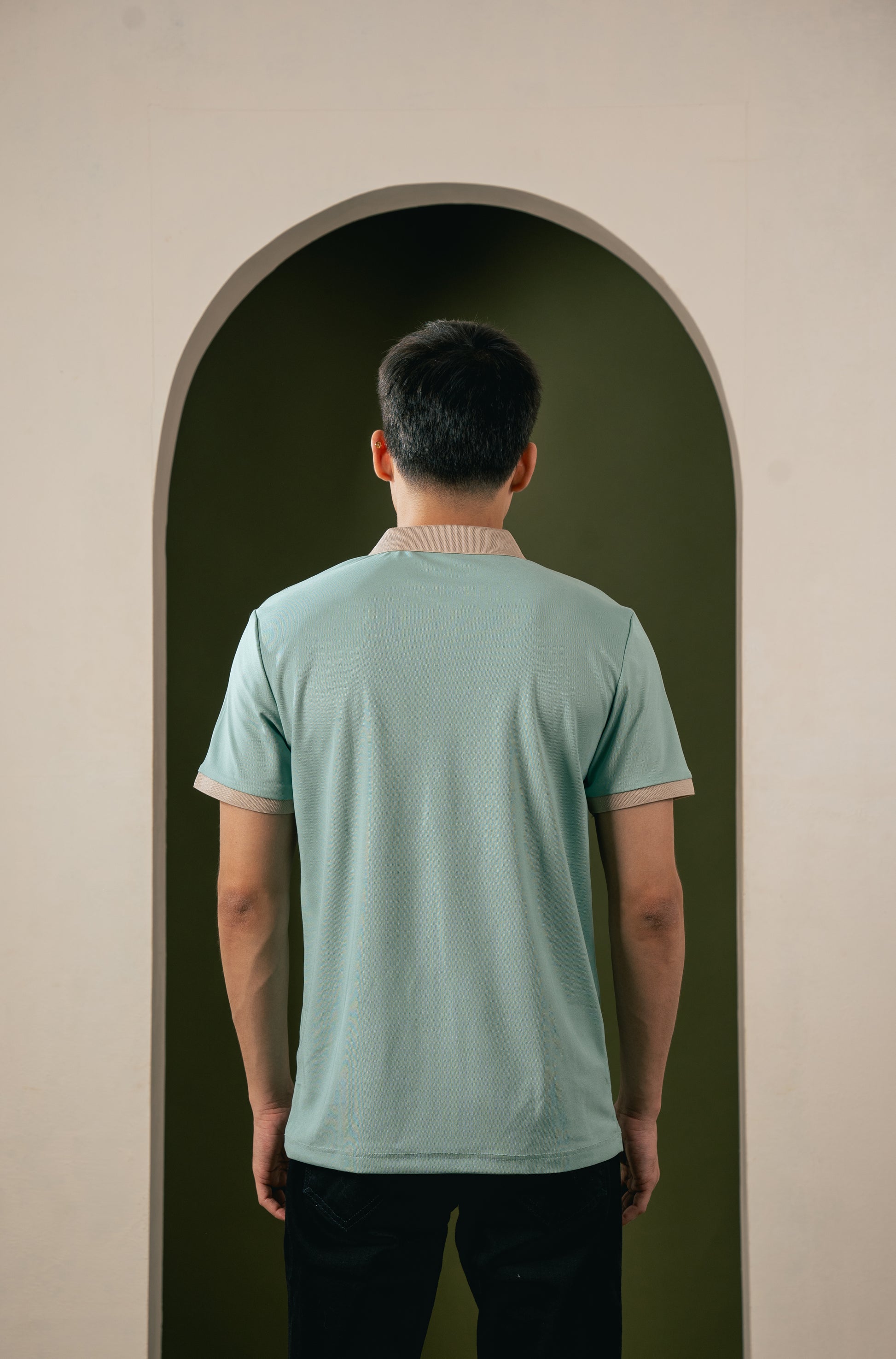 SlateEdge Polo – Mint Drift Edition