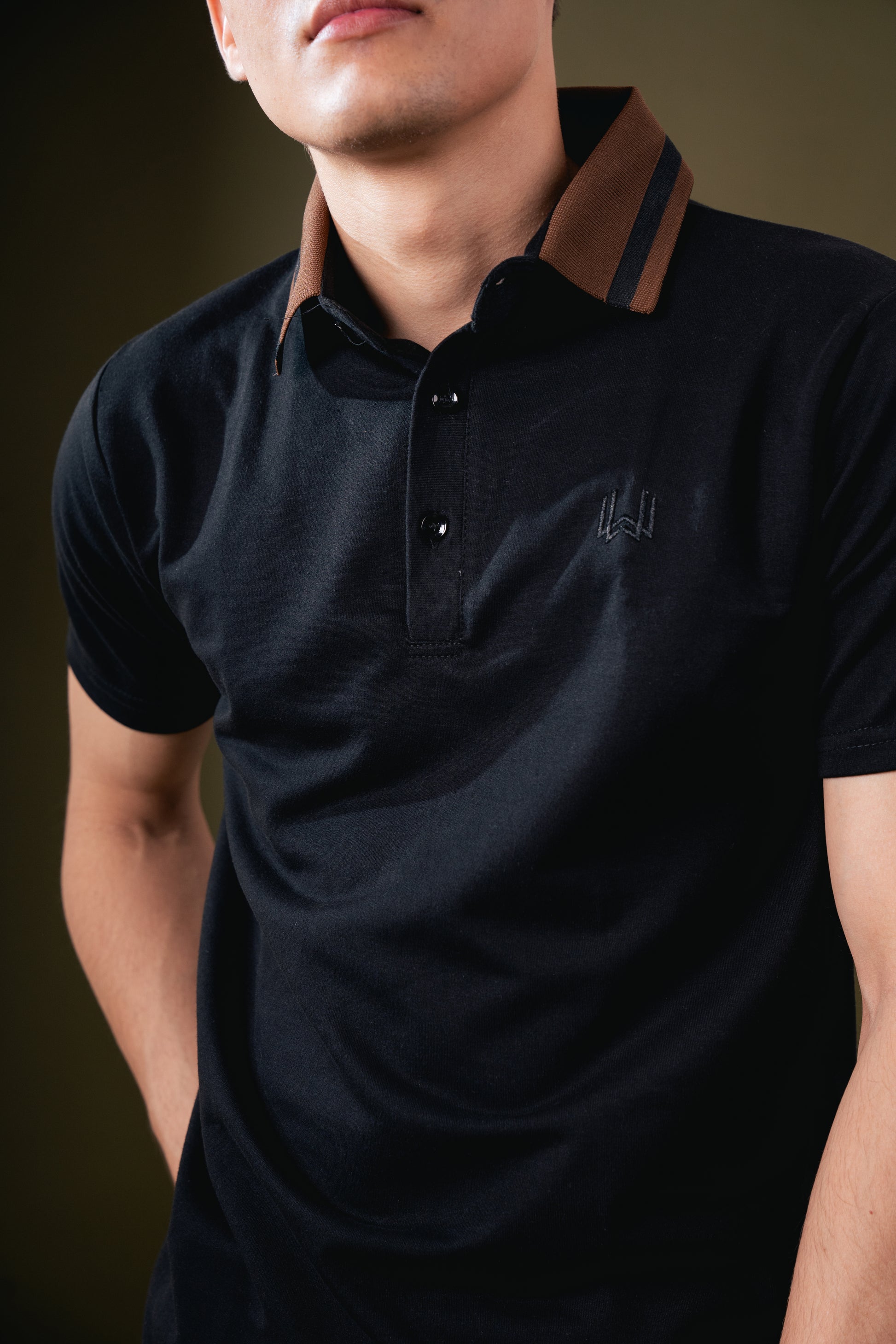 Imperial Crest Polo - Midnight Black