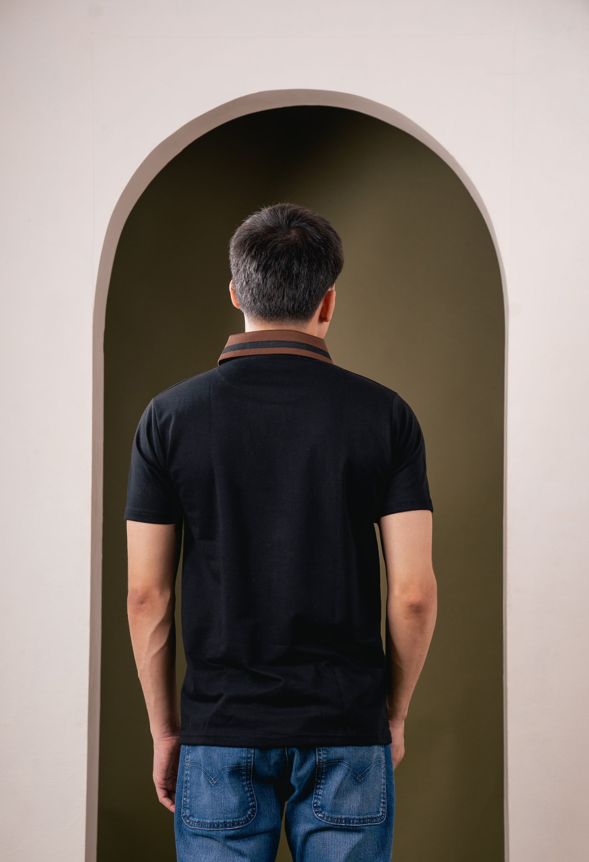 Imperial Crest Polo - Midnight Black