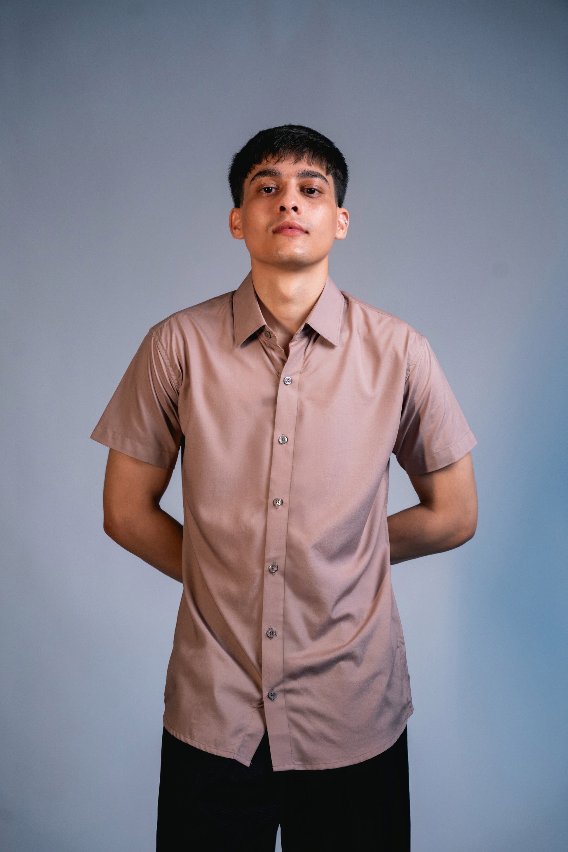 Sandstone Beige Viscose cotton Shirt