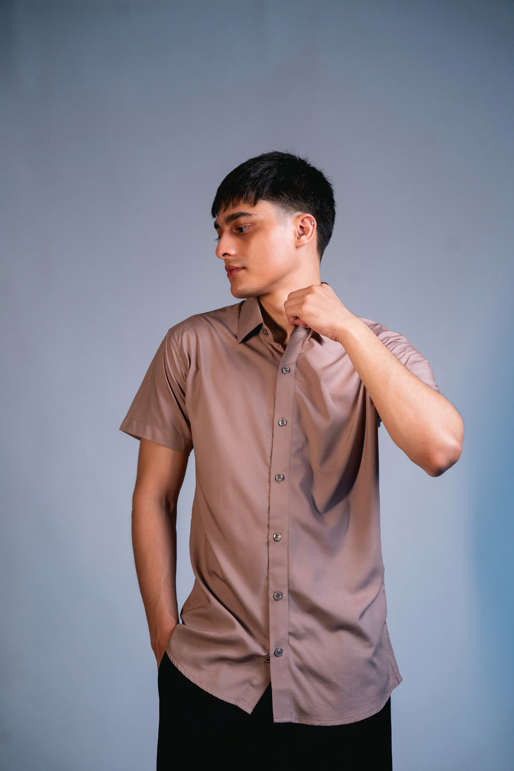 Sandstone Beige Viscose cotton Shirt