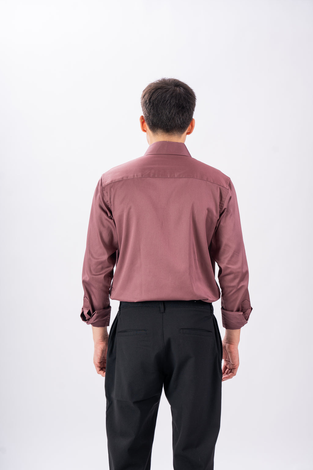 Mauve Mist Luxury Satin Shirt