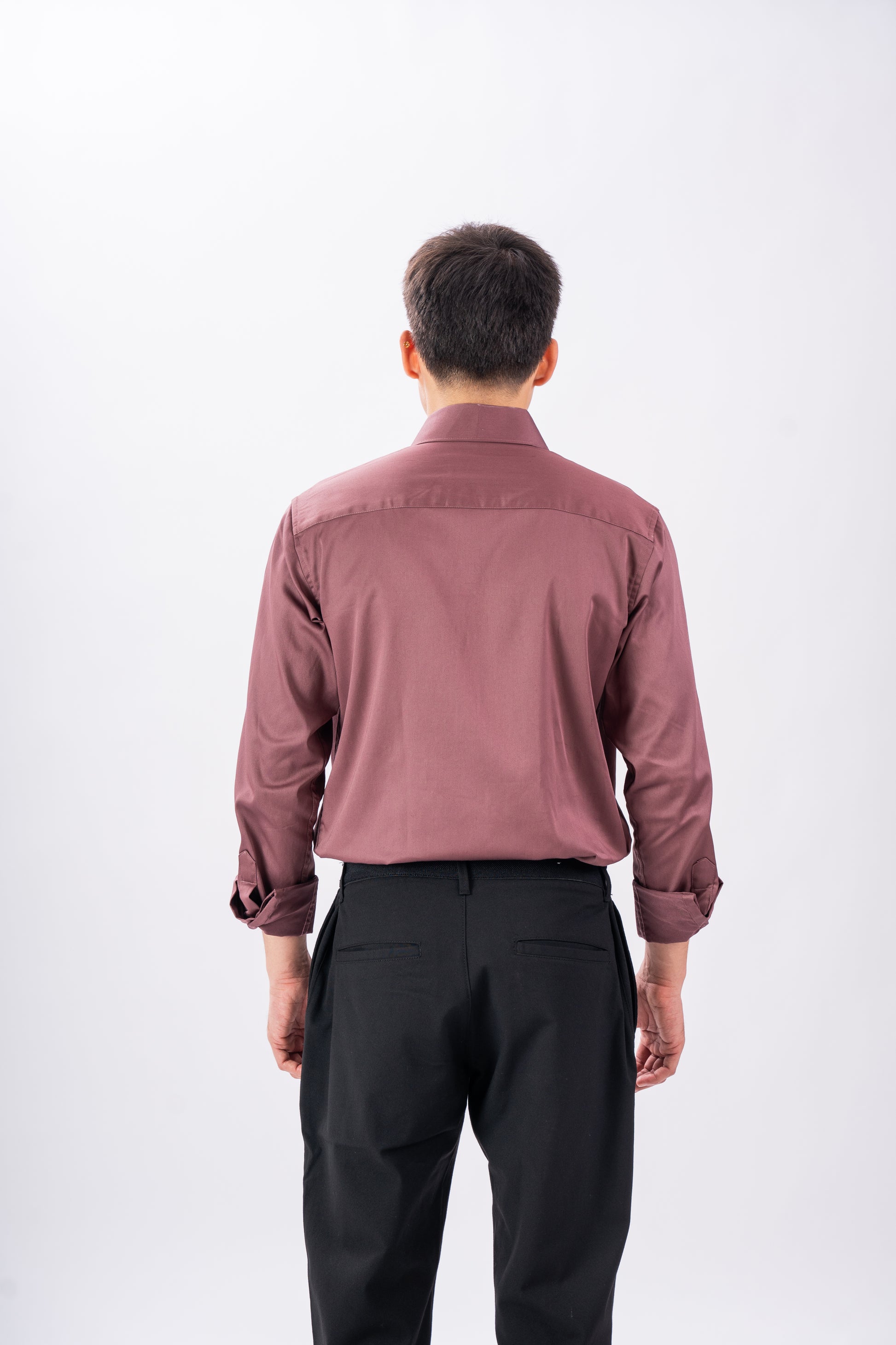 Mauve Mist Luxury Satin Shirt