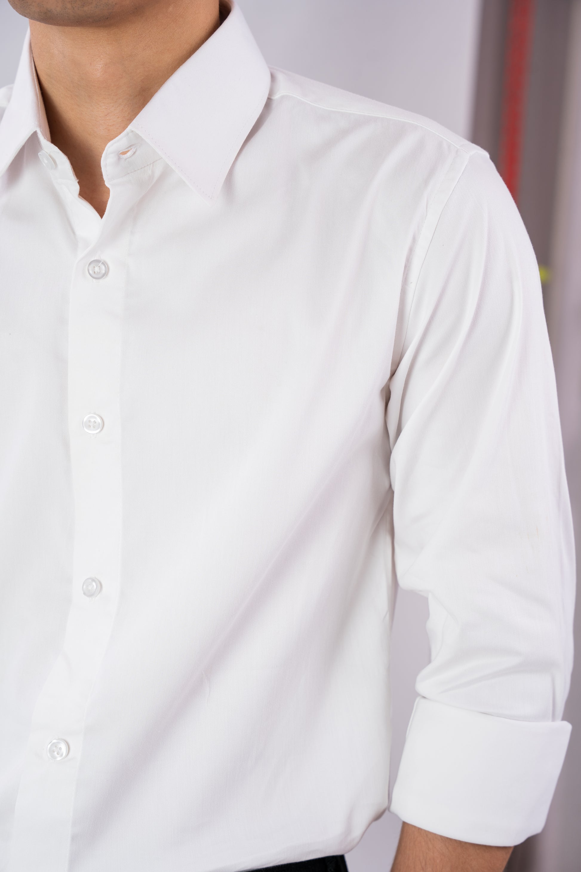Pure Ivory White Luxury Satin Shirt