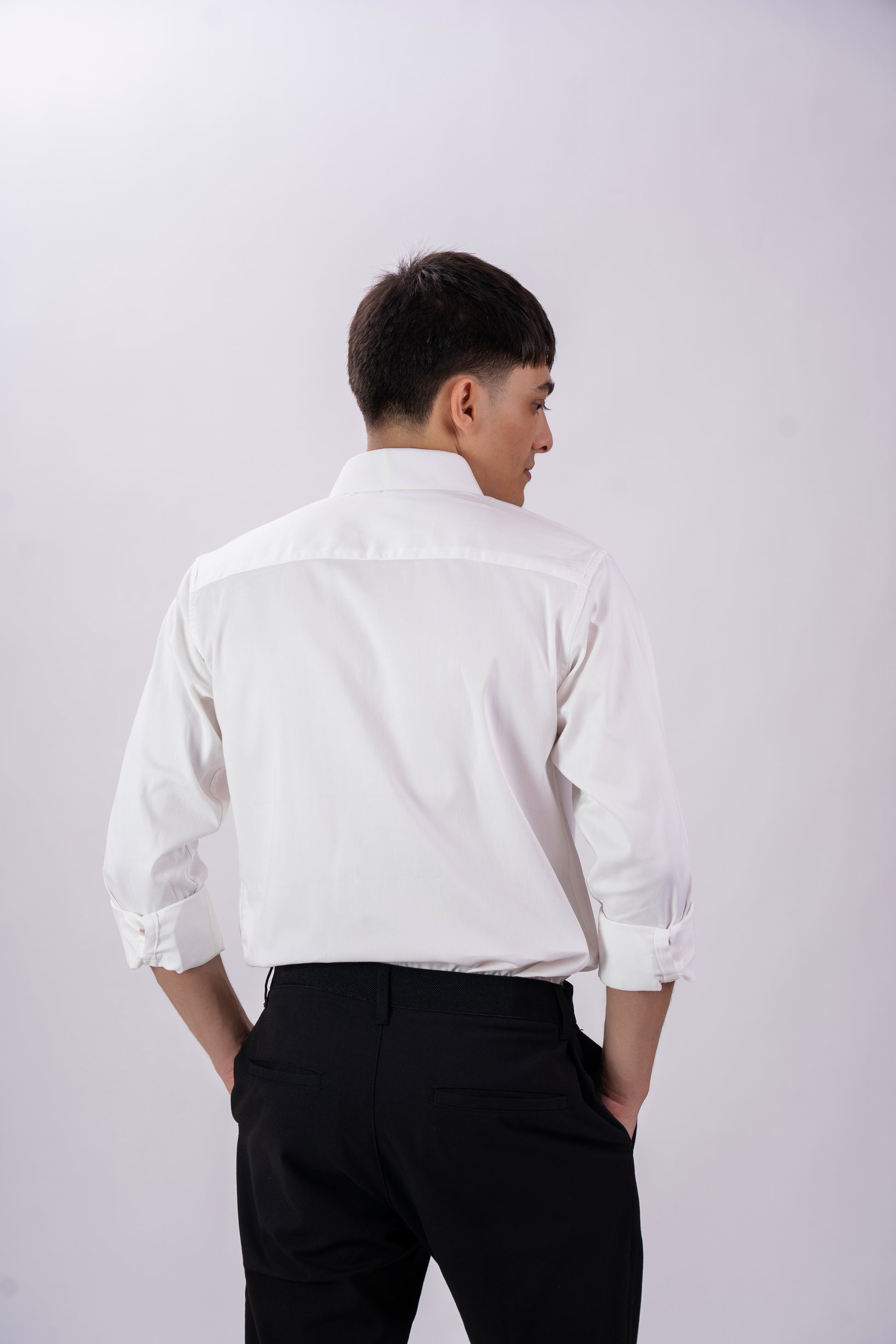 Pure Ivory White Luxury Satin Shirt