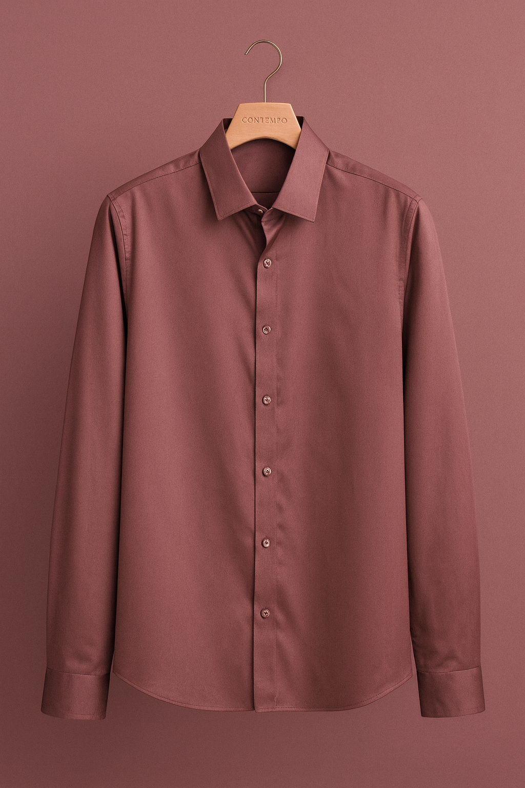 Mauve Mist Luxury Satin Shirt