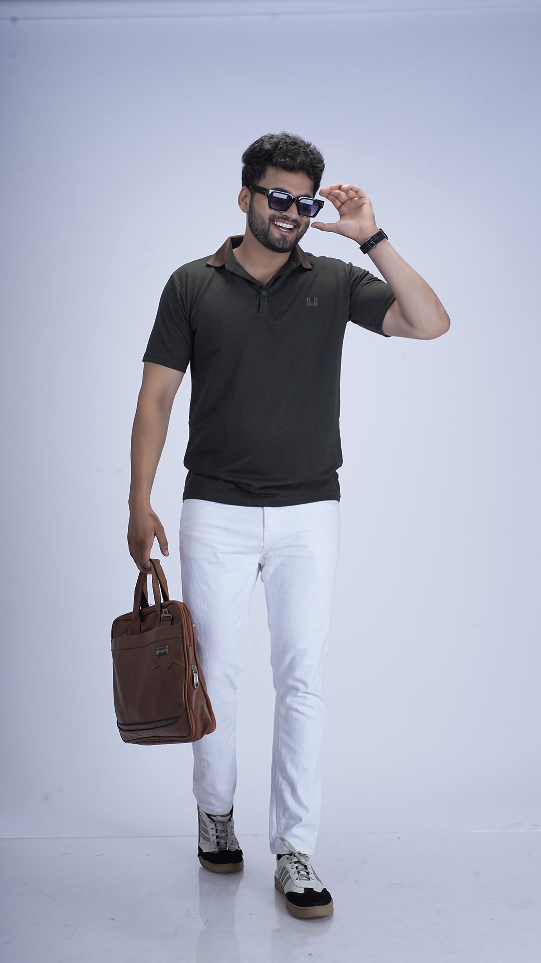 Imperial Crest Polo - Sage-wood Olive