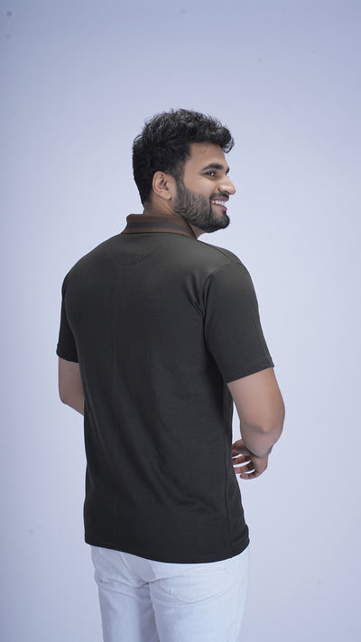 Imperial Crest Polo - Sage-wood Olive