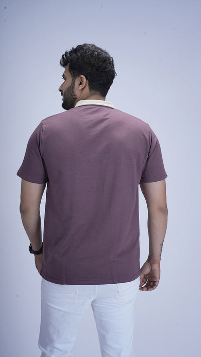 Monarch Zip Polo – Mocha Haze Brownie