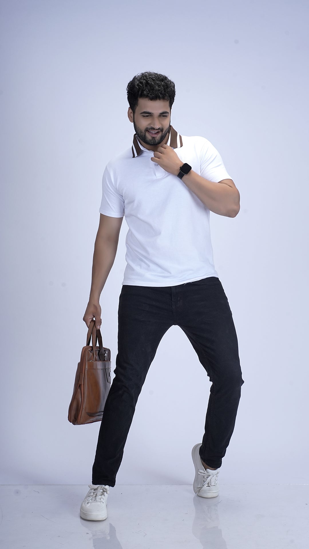 Imperial Crest Polo - Ivory Frost