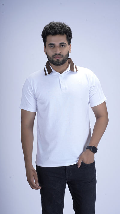Imperial Crest Polo - Ivory Frost